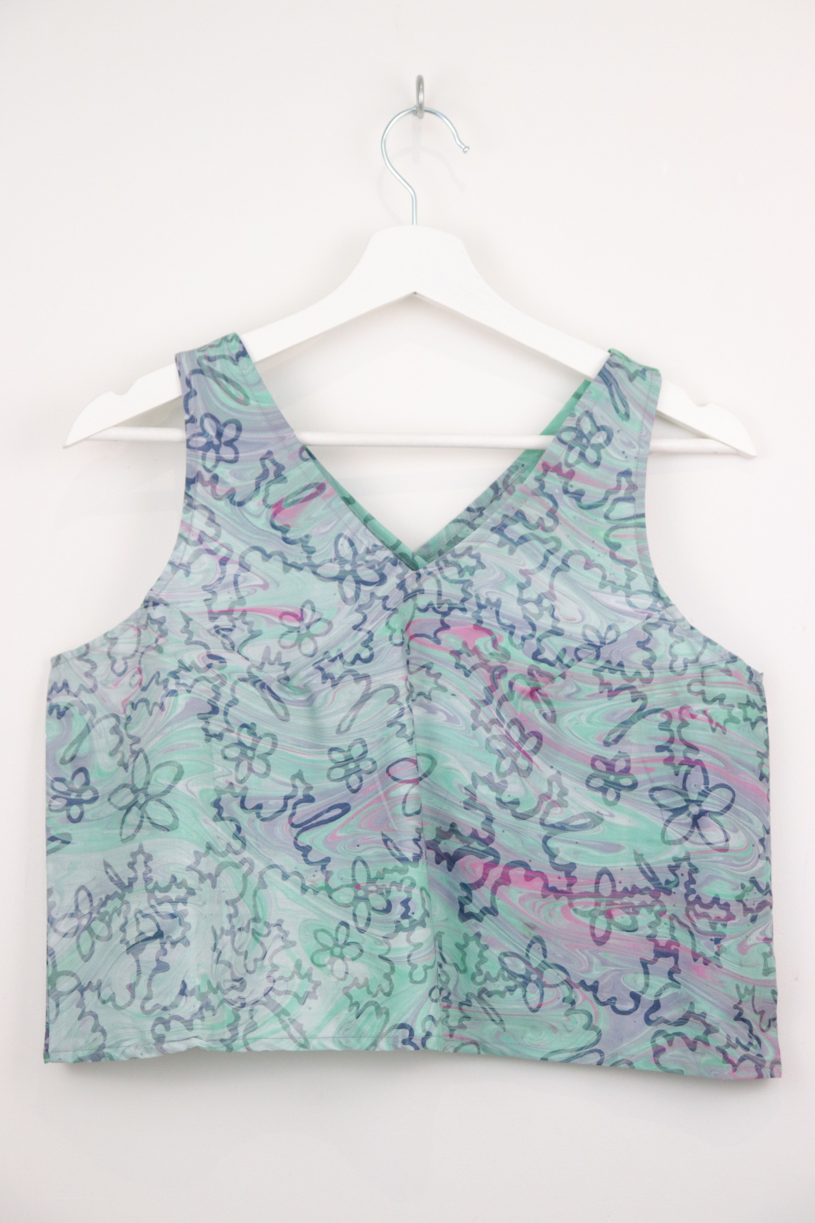 Crossback Batik Top - Rosemint [ Handmade ] [ M ]