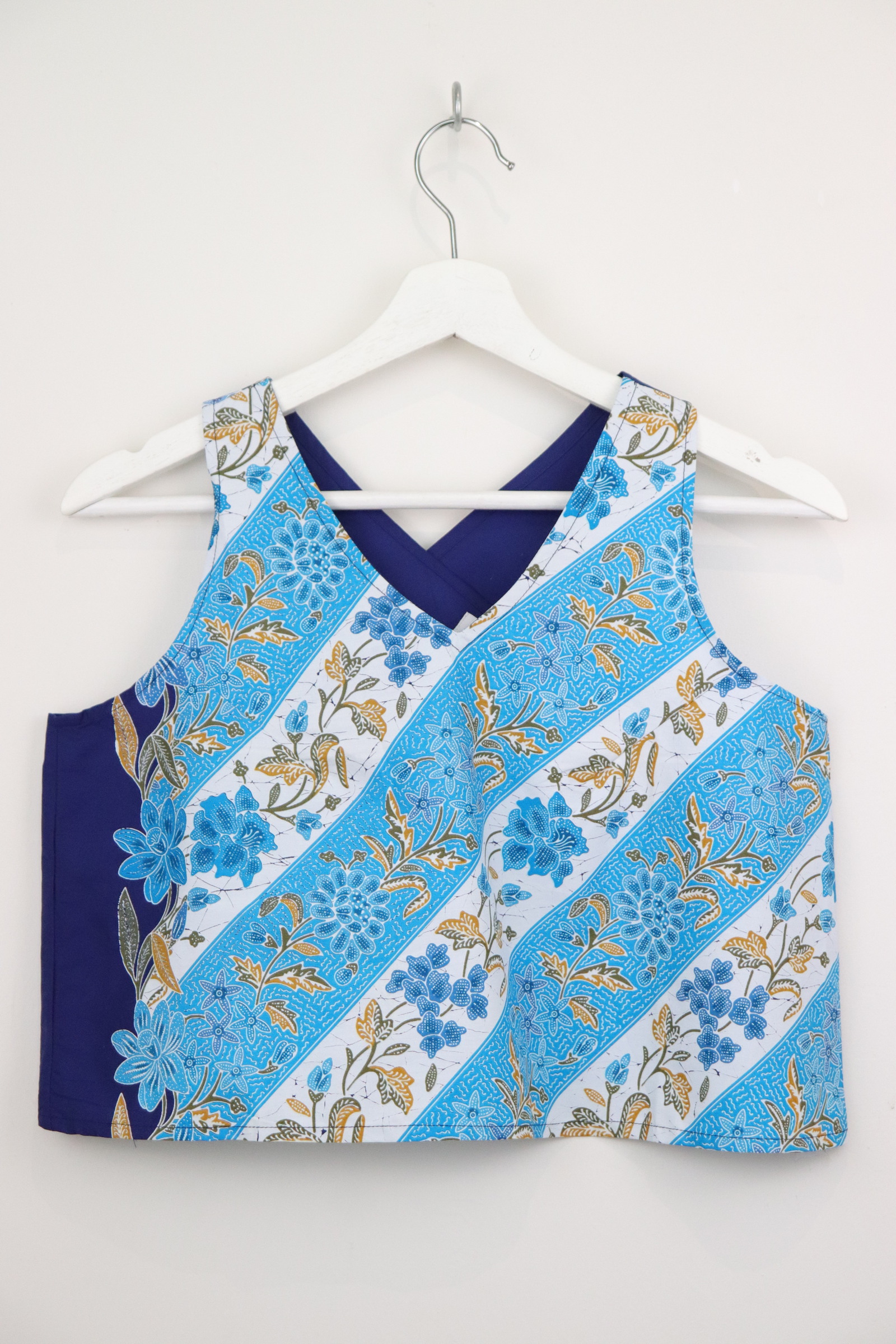 Crossback Batik Top - Lunblue
