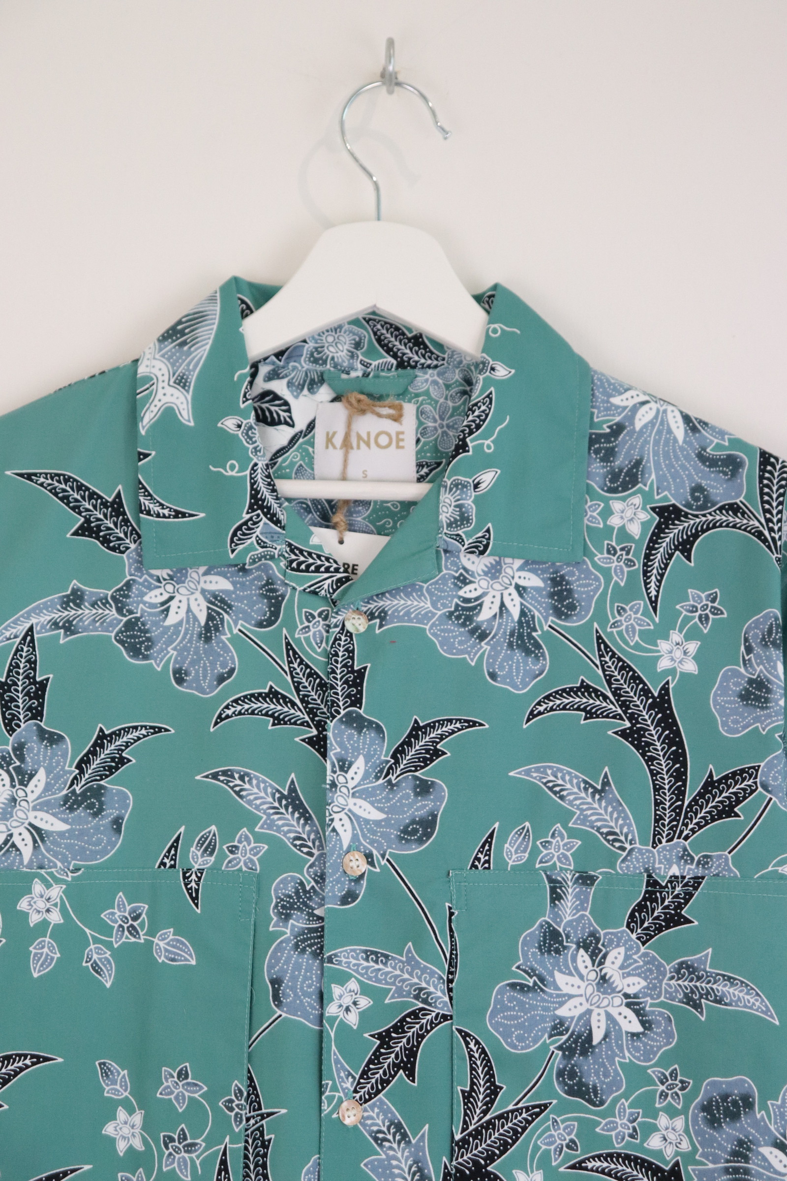 Men's Oversized Pockets Shirt - Basil Lime