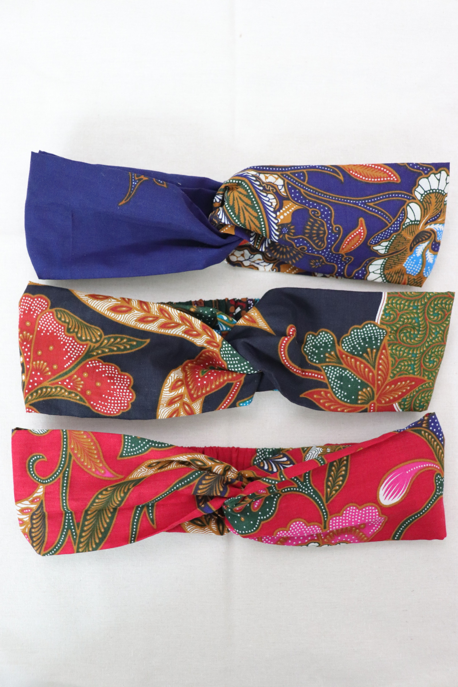 Crossover Batik Headbands [Set of 3] - Sari
