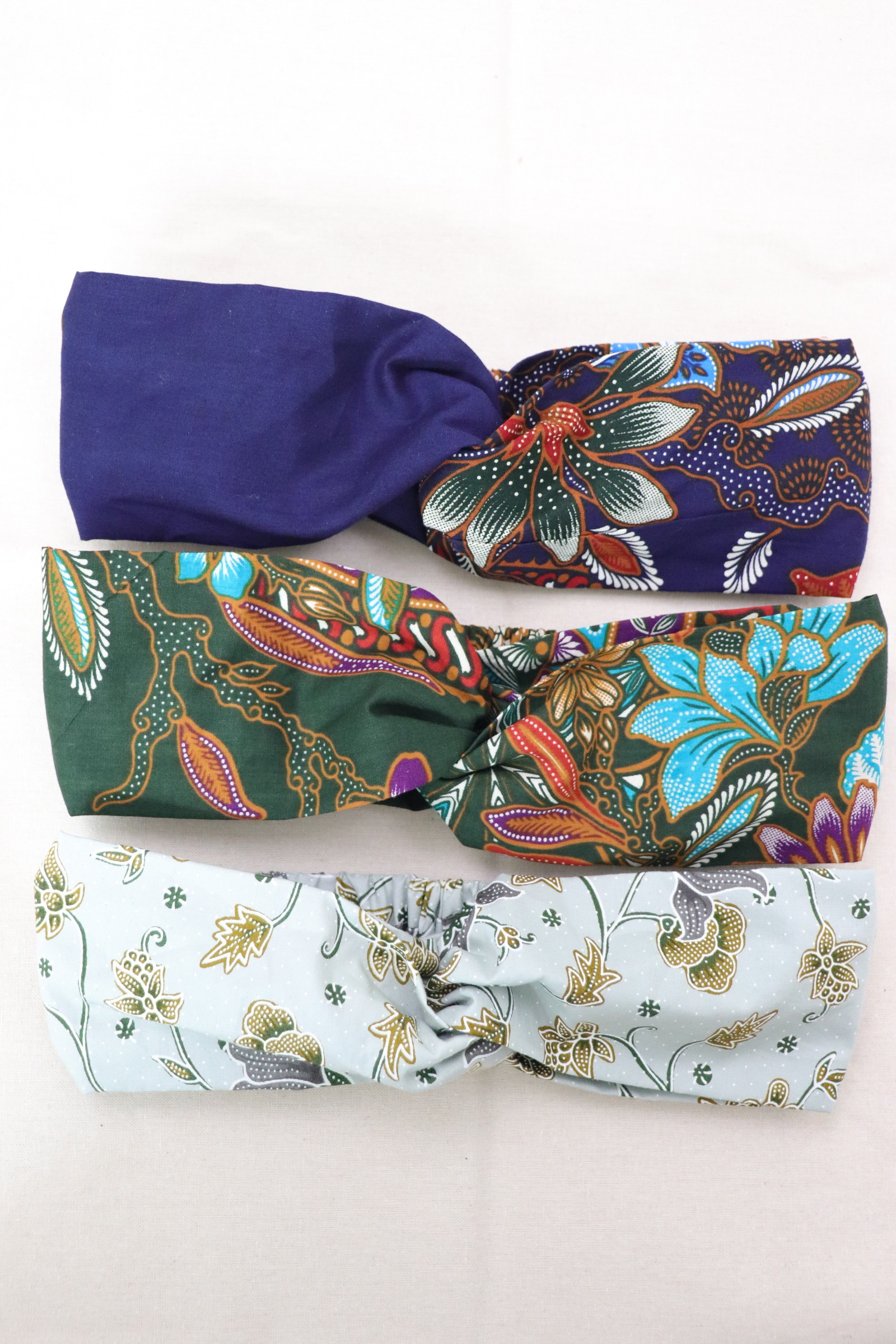 Crossover Batik Headbands [Set of 3] - Caela 