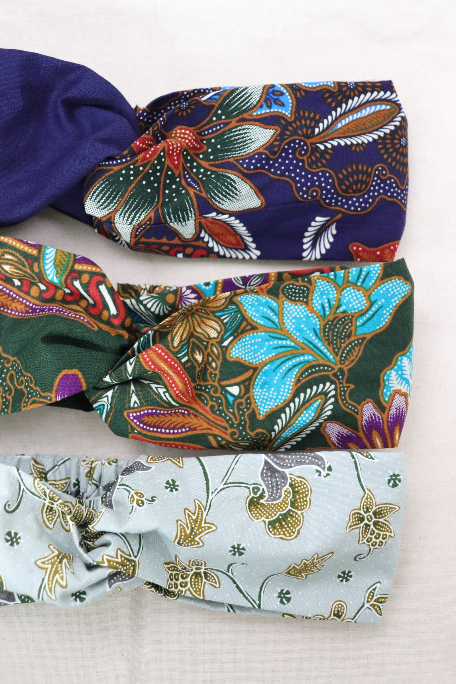 Crossover Batik Headbands [Set of 3] - Caela 