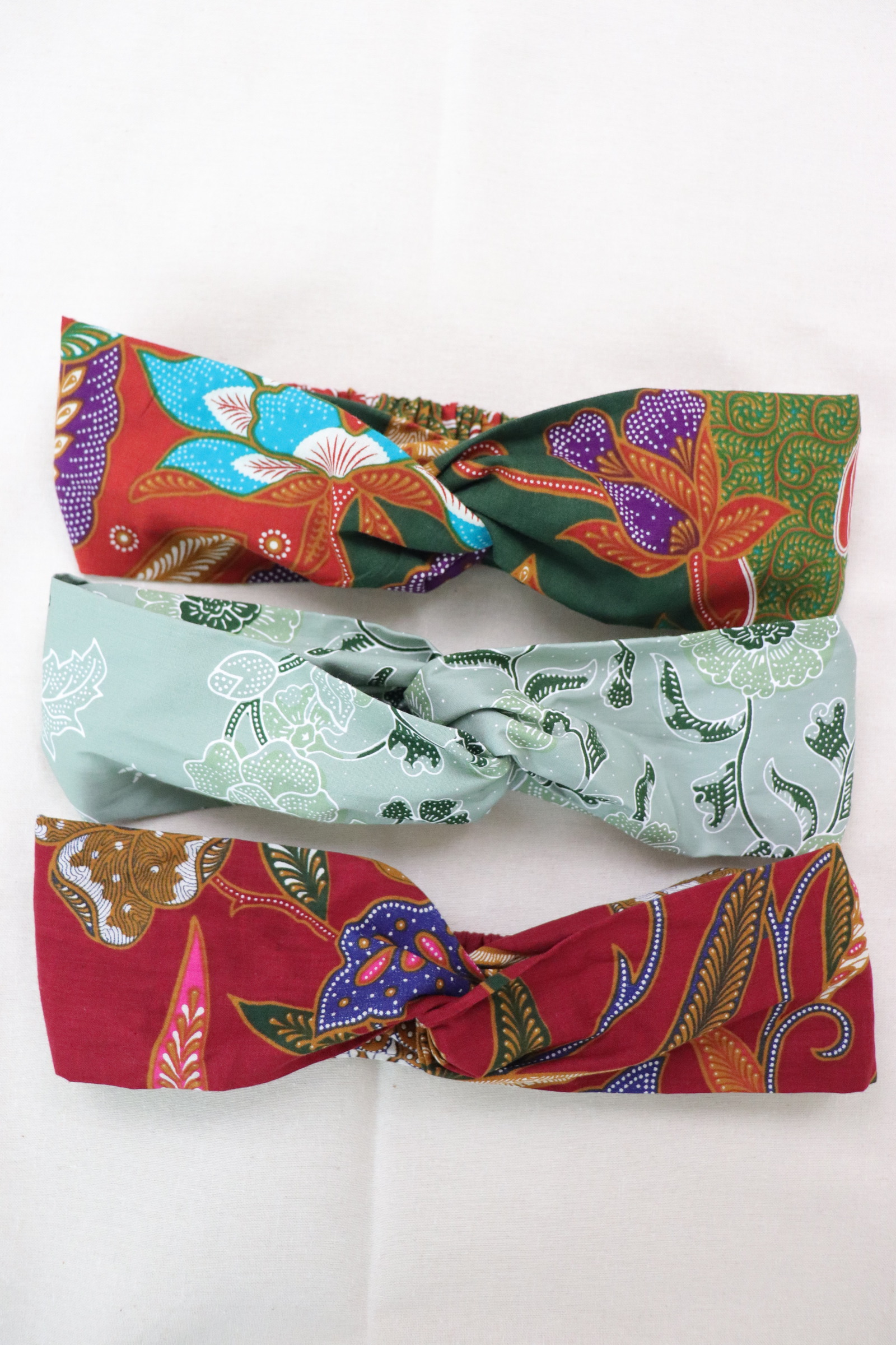 Crossover Batik Headbands [Set of 3] - Caela 