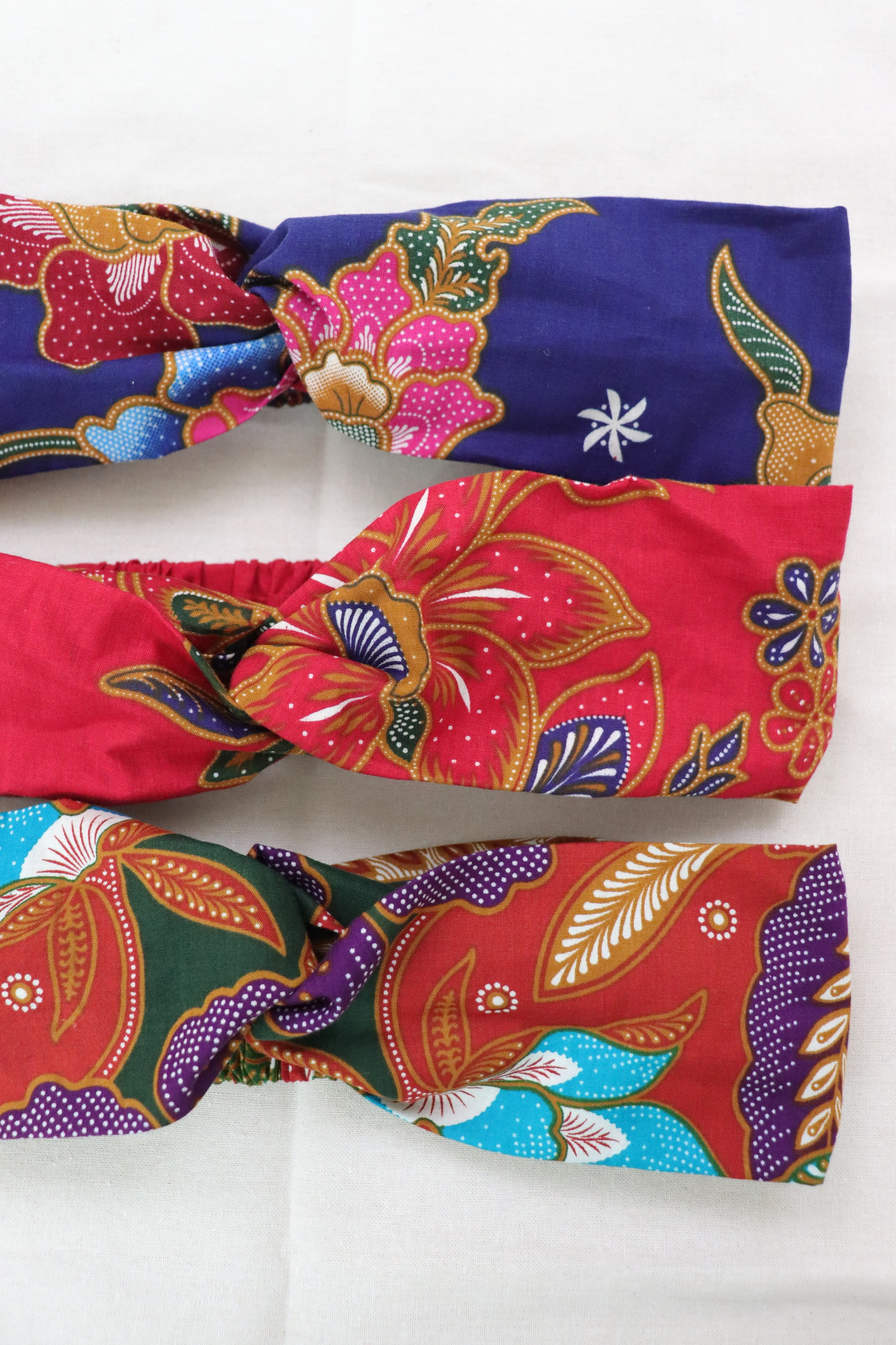 Crossover Batik Headbands [Set of 3] - Zahra