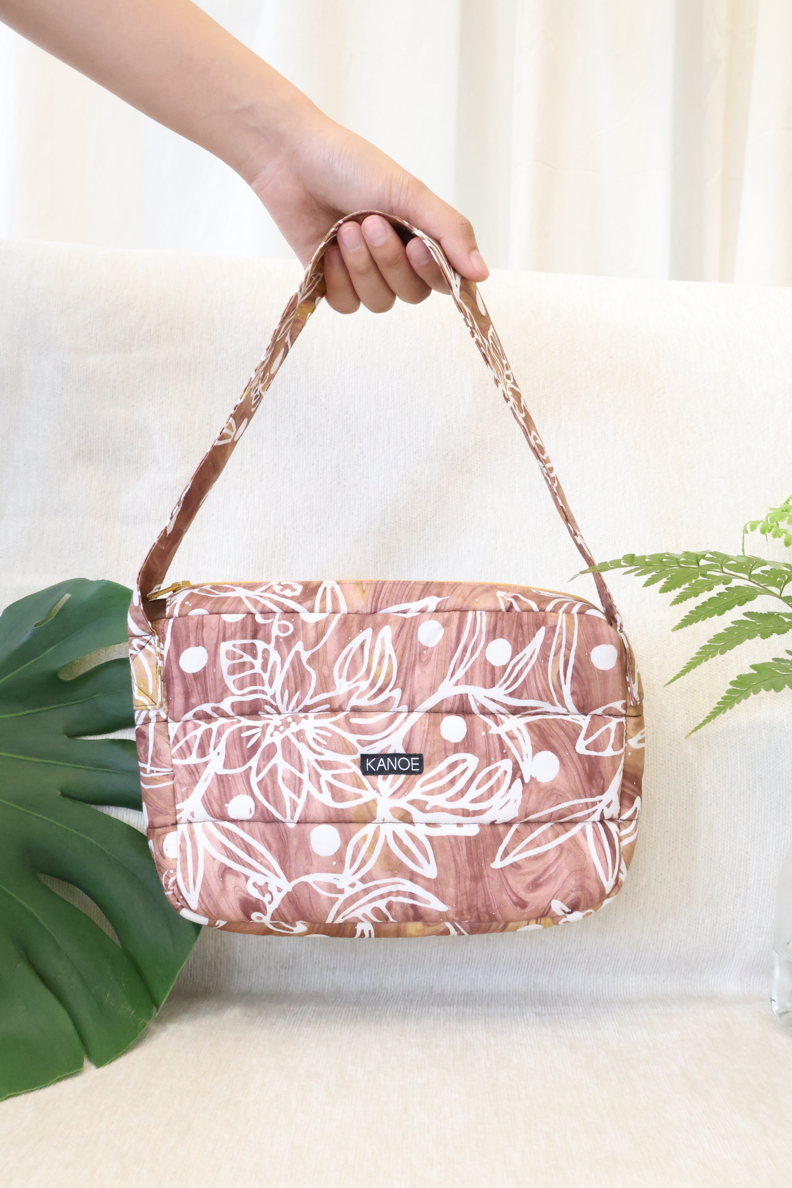 Puffy Batik Bag - Toffee [ Handmade ]