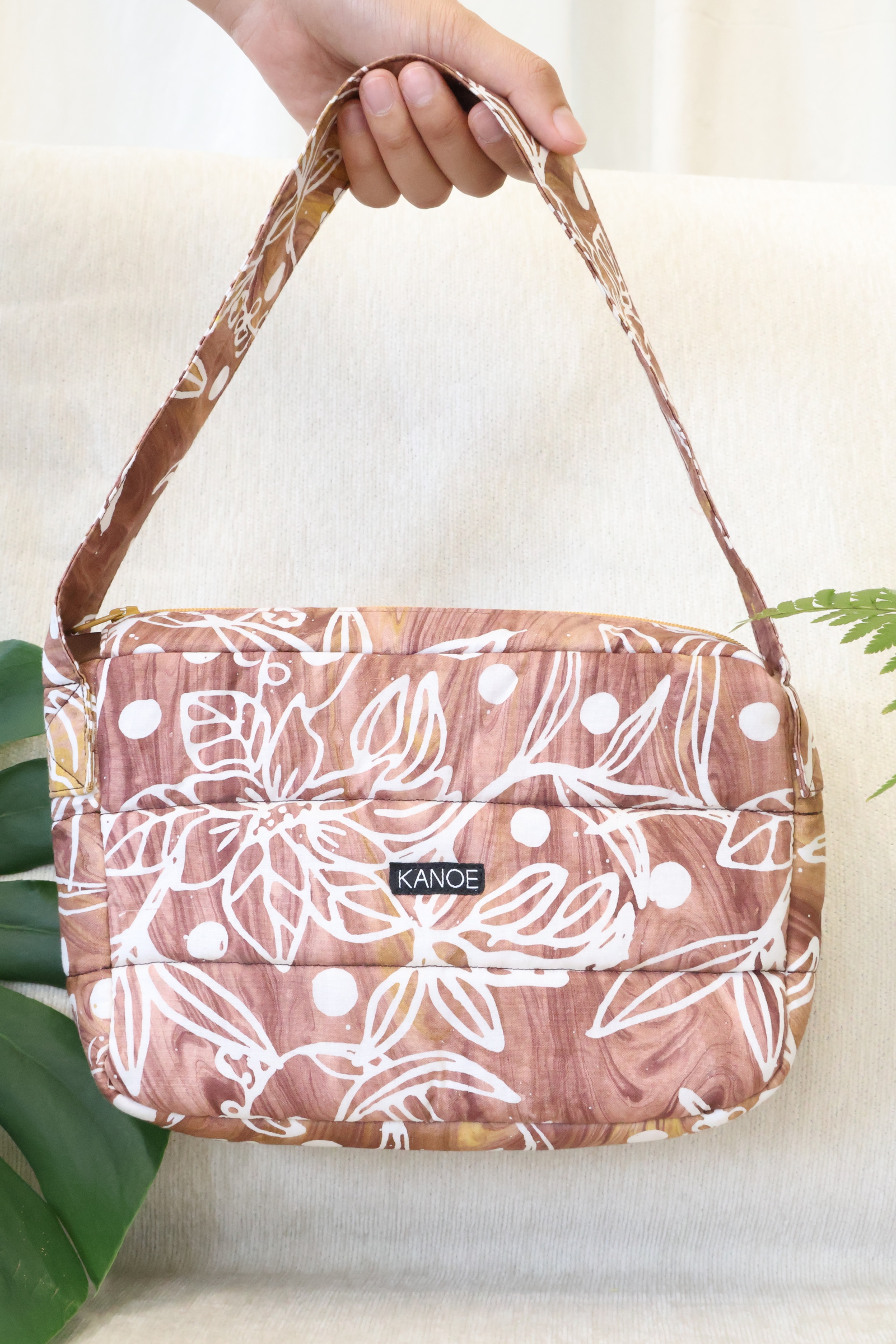 Puffy Batik Bag - Toffee [ Handmade ]