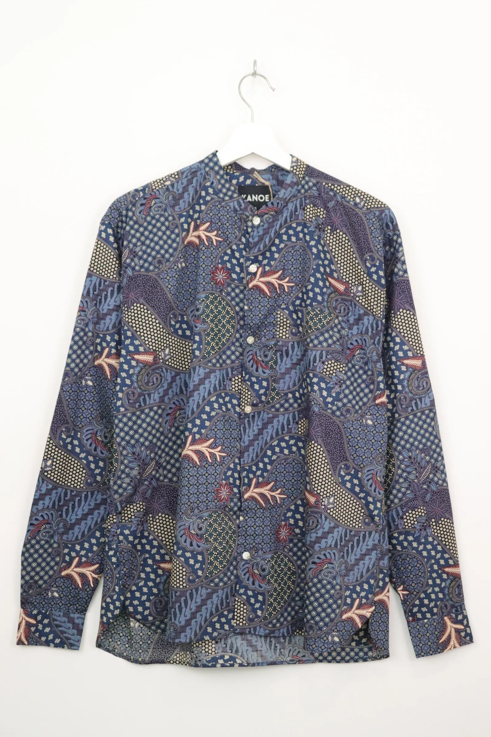 Men's Stand Collar Long Sleeve Shirt - Bayu