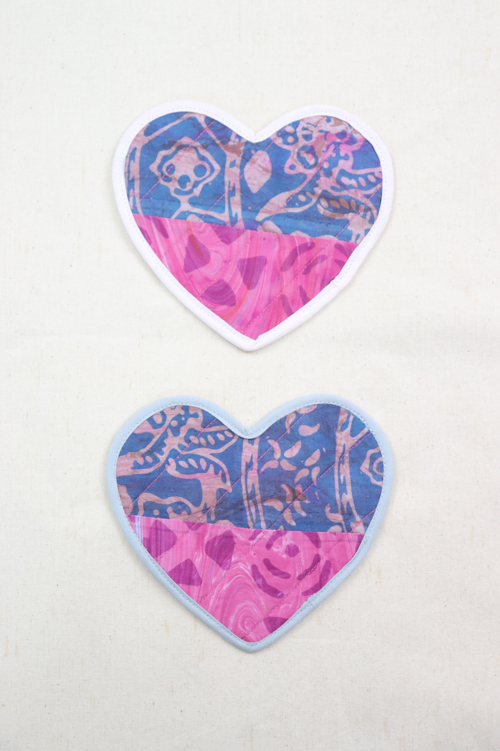 Batik Coaster - Lavender Fizz ( Set of 2 )