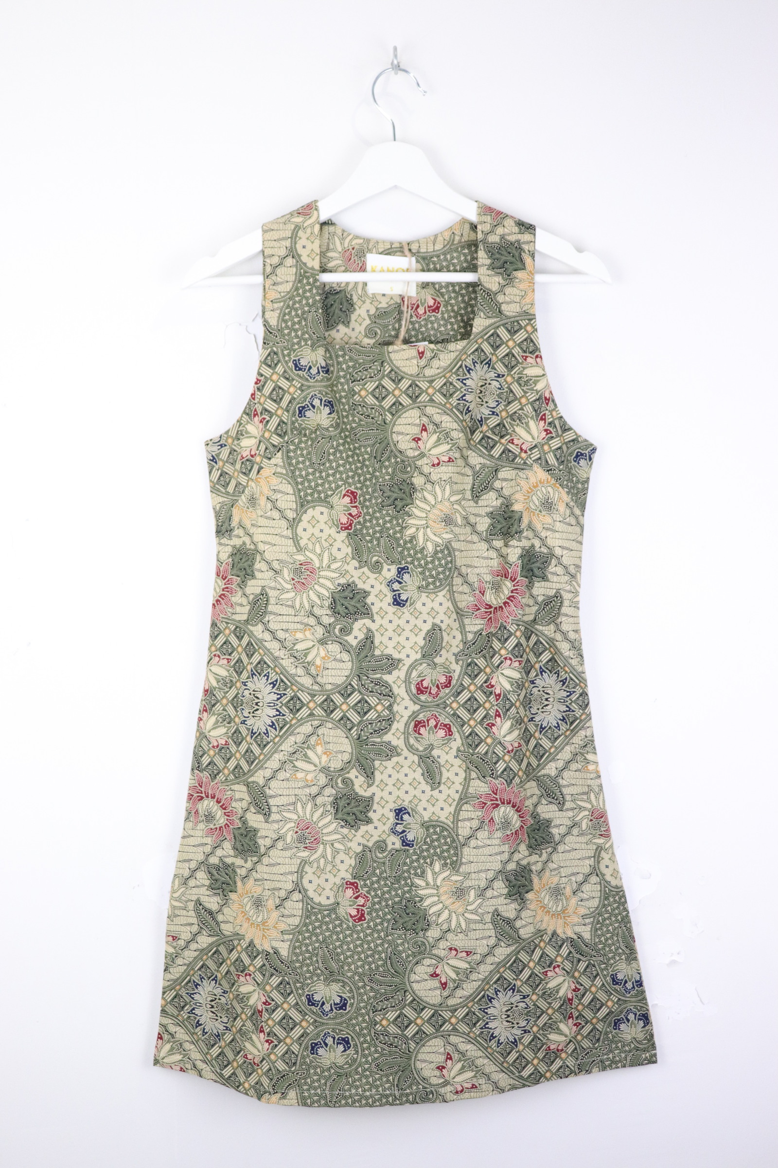Square Neck Batik Shift Dress - Emeris