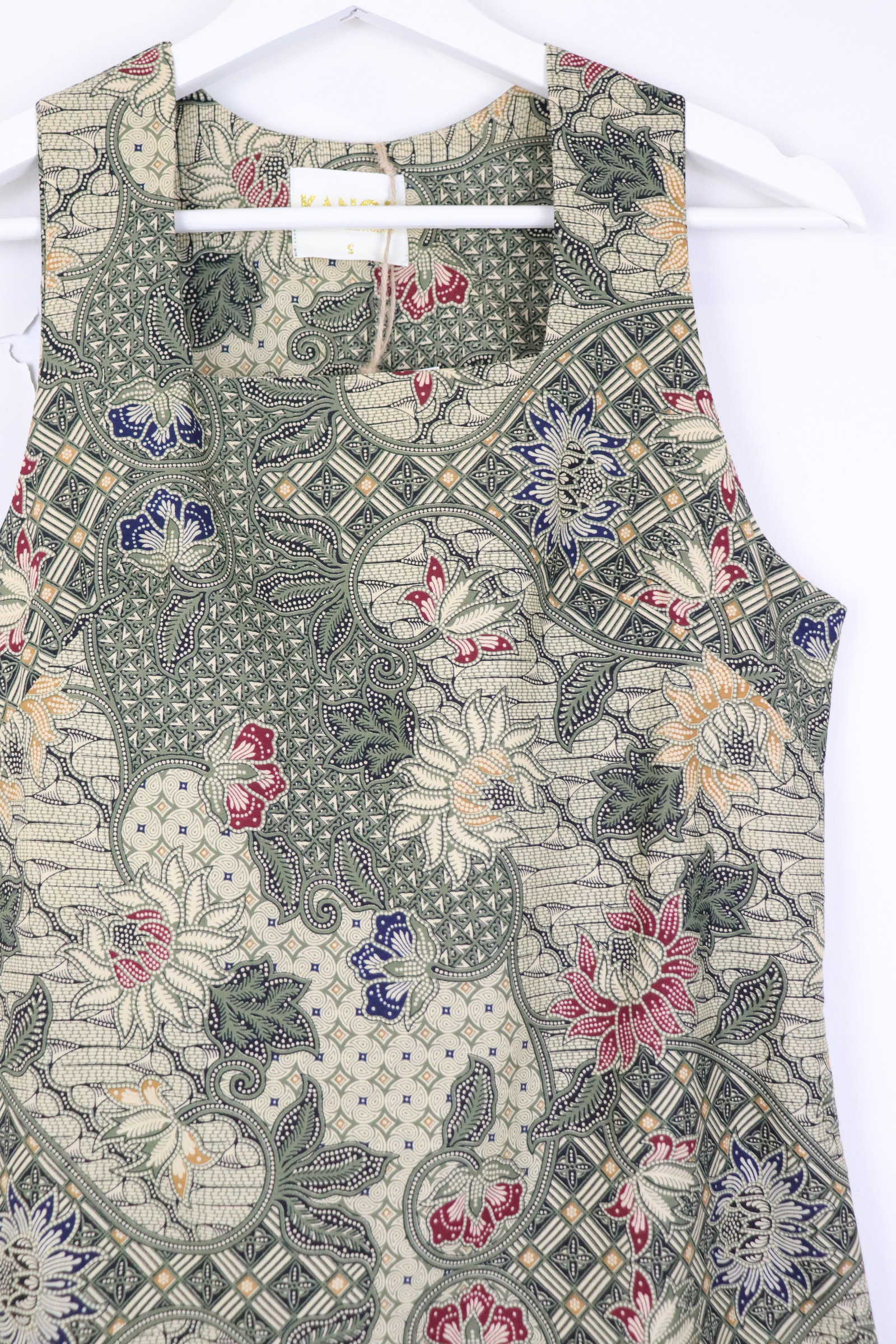 Square Neck Batik Shift Dress - Emeris