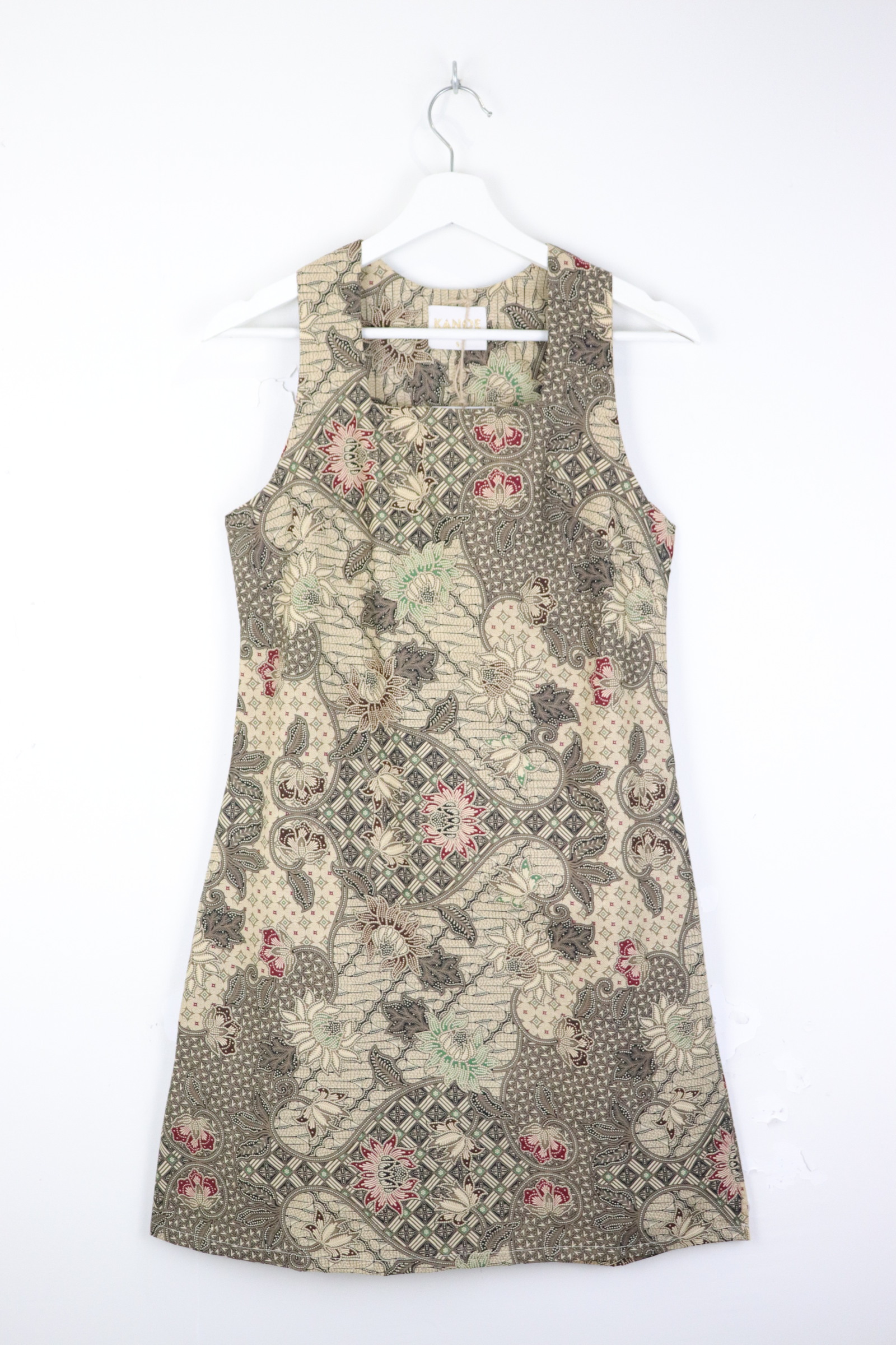 Square Neck Batik Shift Dress - Cadera 