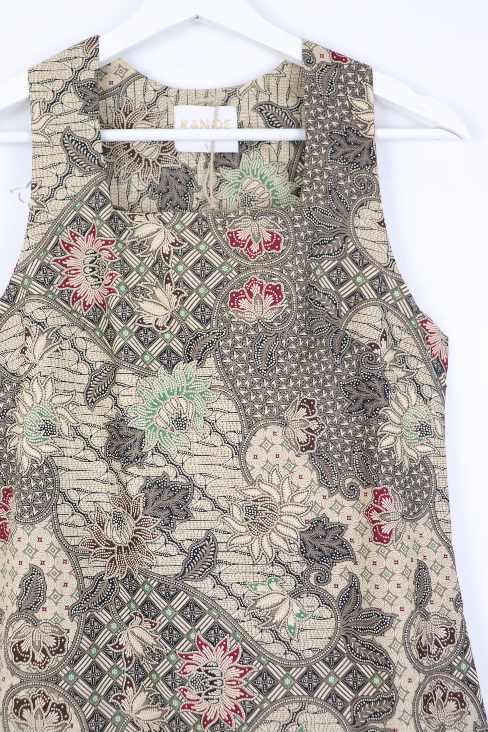Square Neck Batik Shift Dress - Cadera 