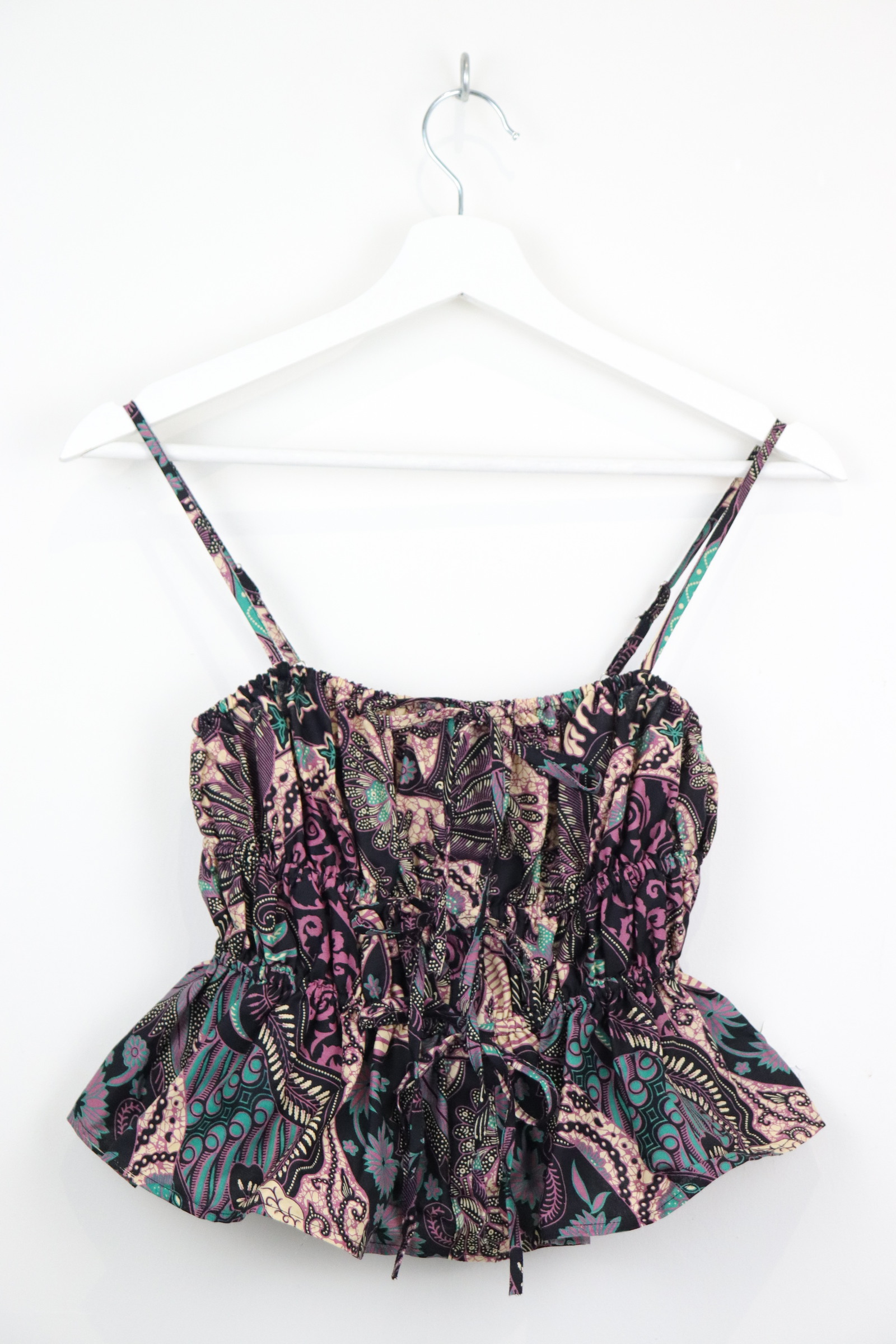 Ruched Camisole Batik Top - Lyvia