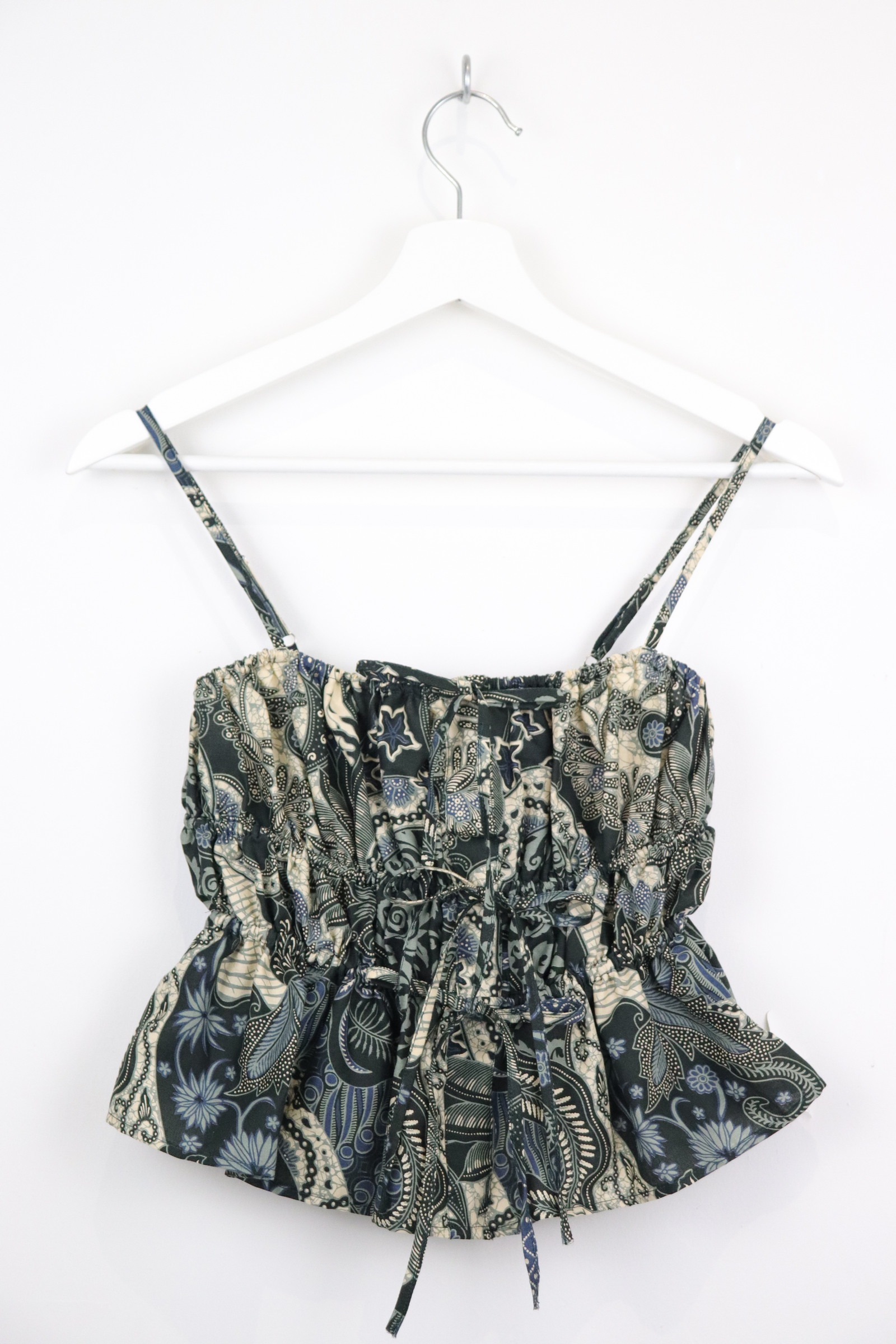 Ruched Camisole Batik Top - Auren
