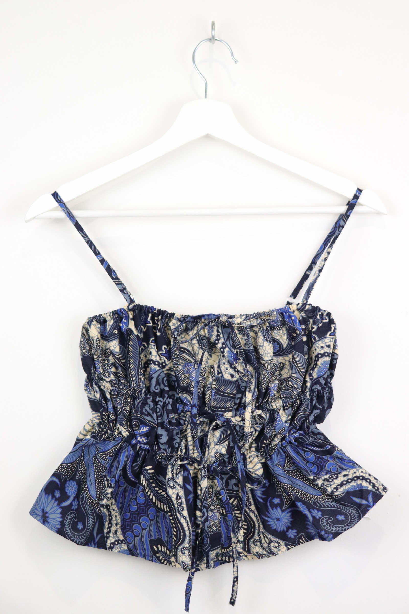 Ruched Camisole Batik Top - Naelis
