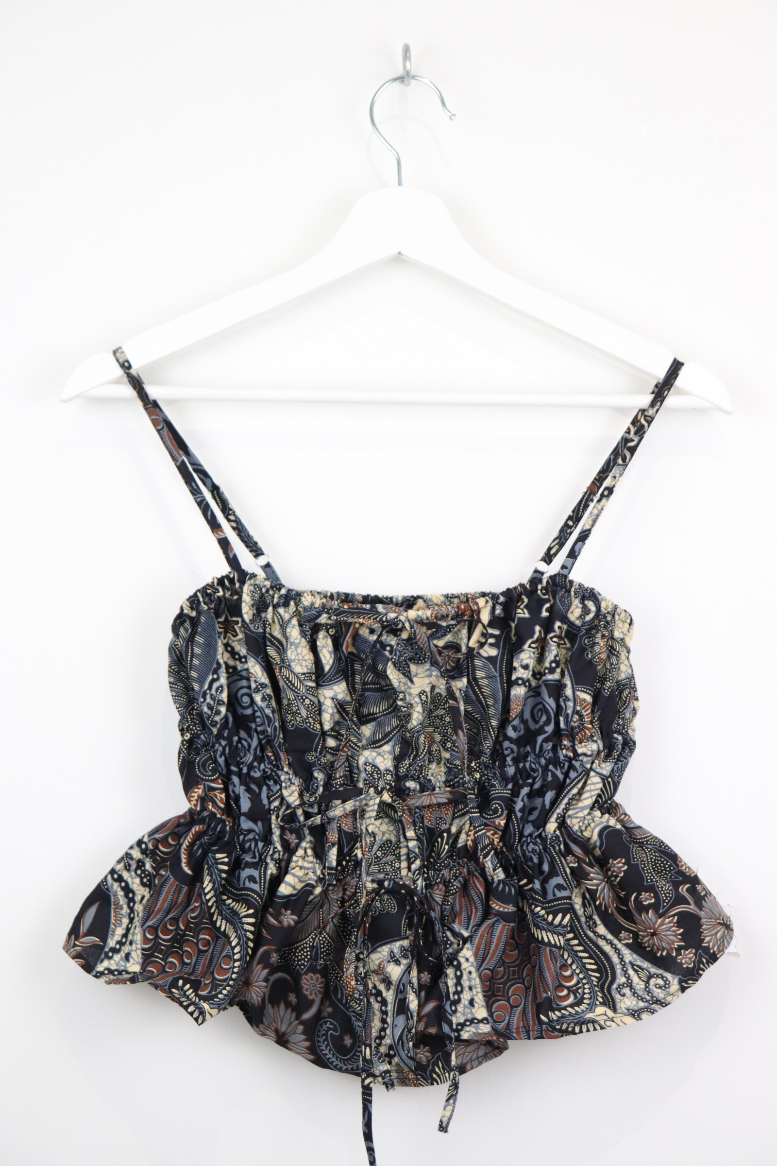 Ruched Camisole Batik Top - Melune