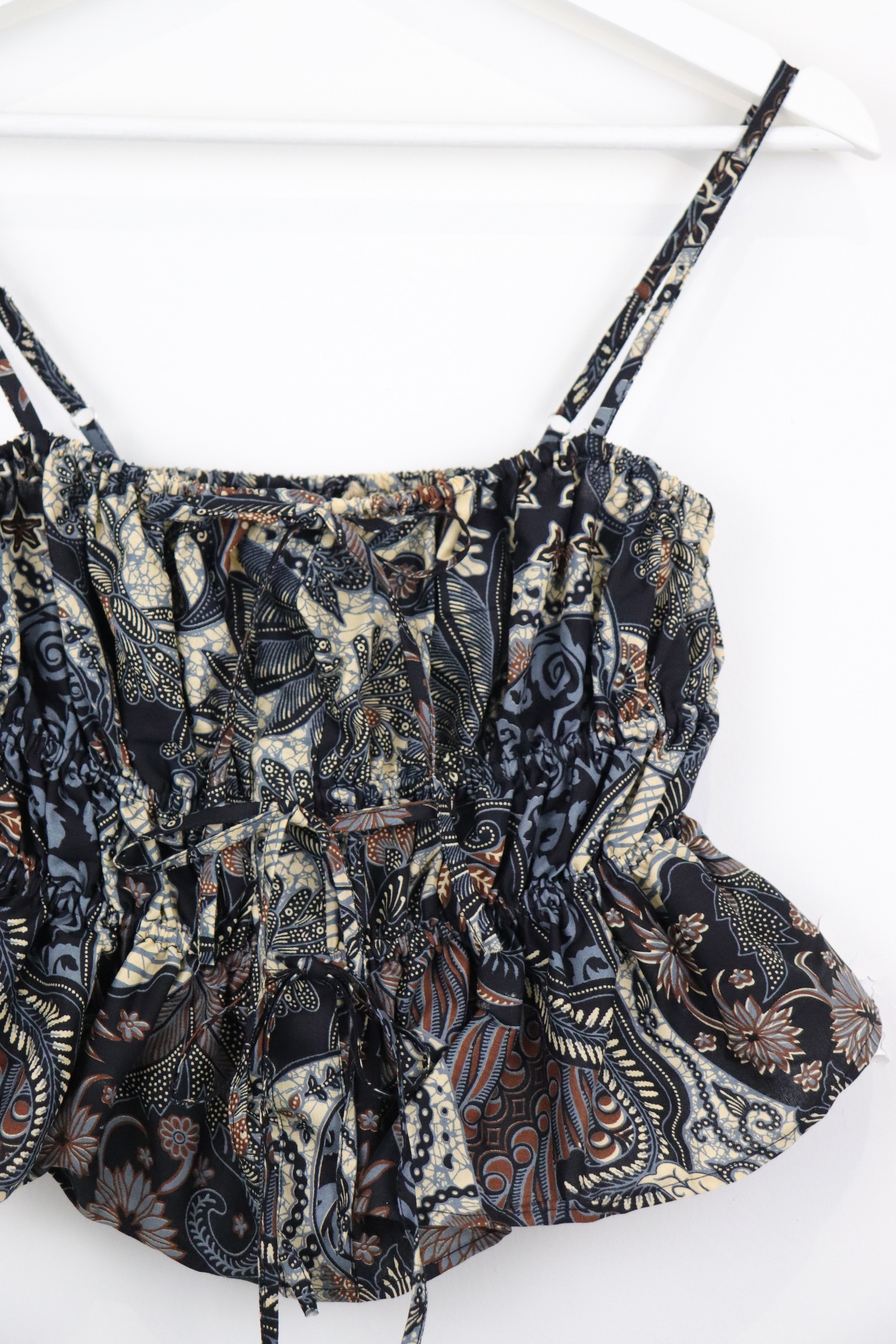 Ruched Camisole Batik Top - Melune