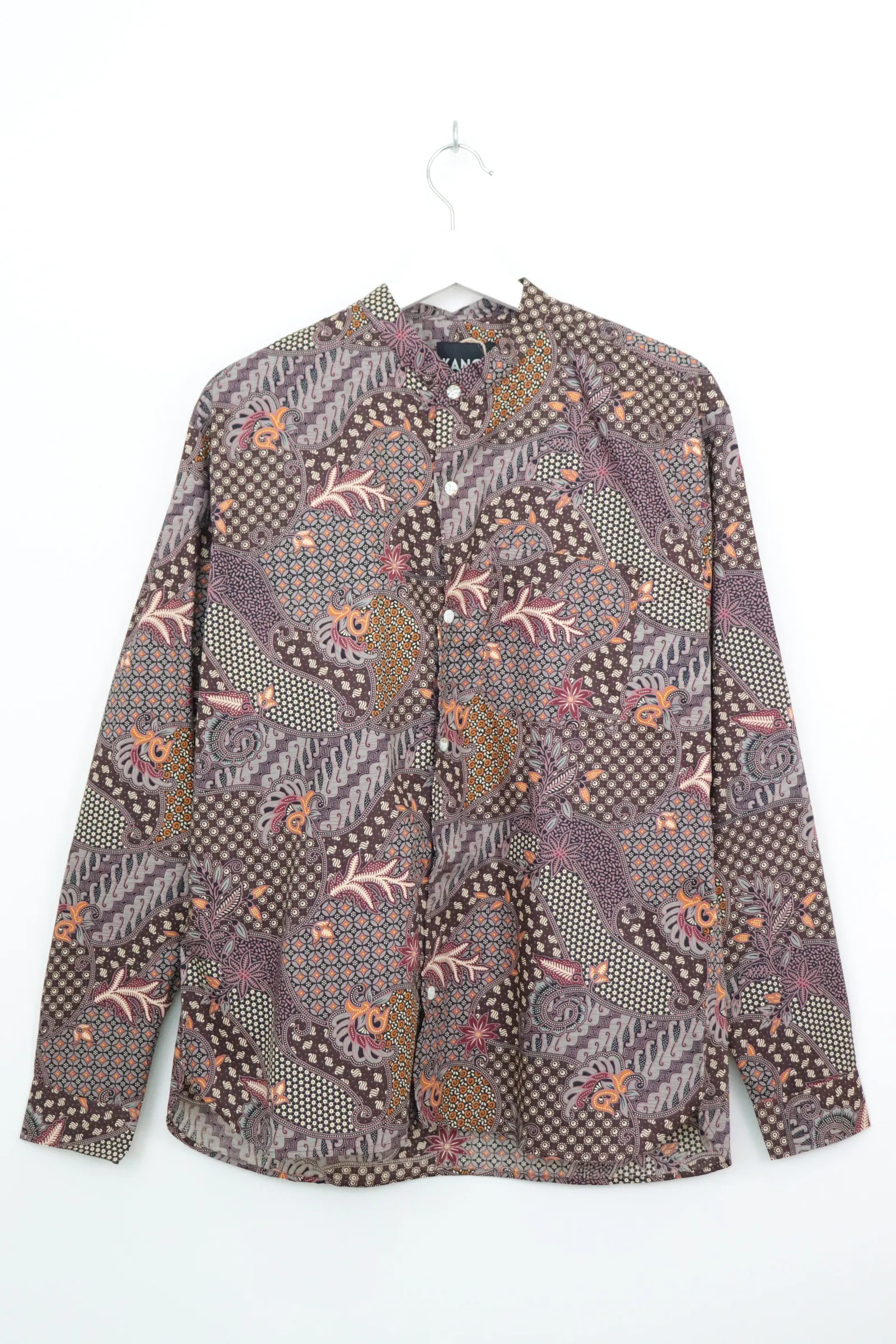 Men's Stand Collar Long Sleeve Shirt - Arjuna