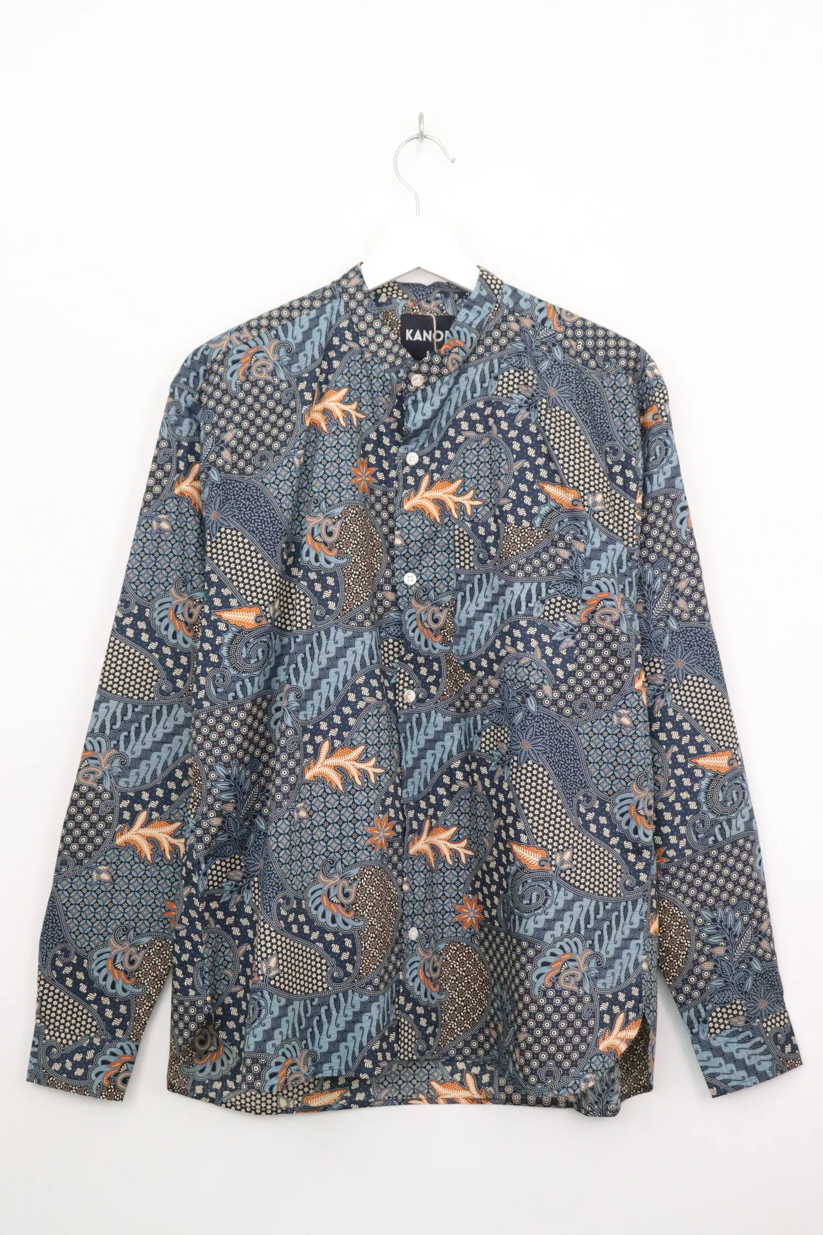 Men's Stand Collar Long Sleeve Shirt - Indra