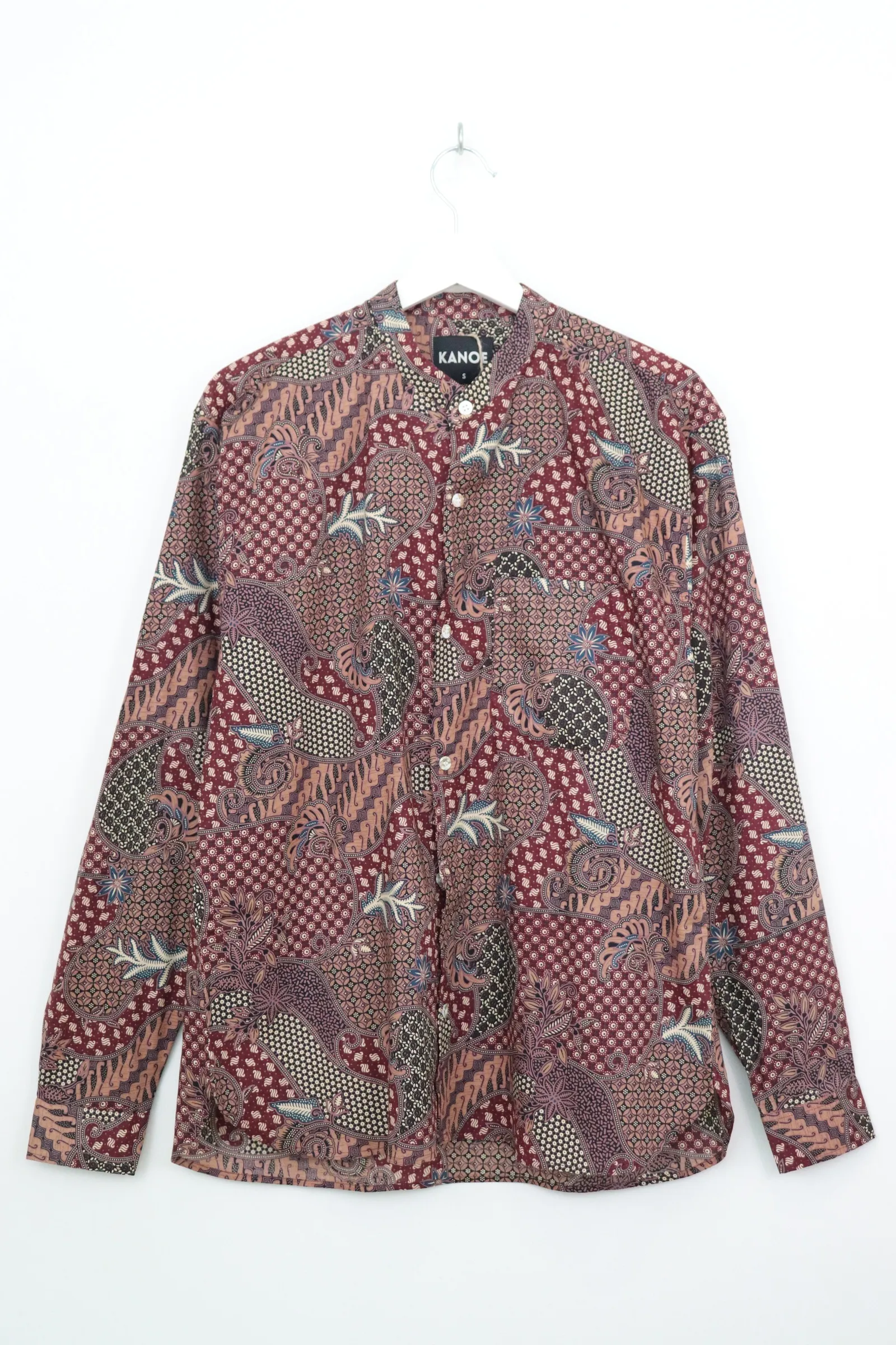 Men's Stand Collar Long Sleeve Shirt - Satria