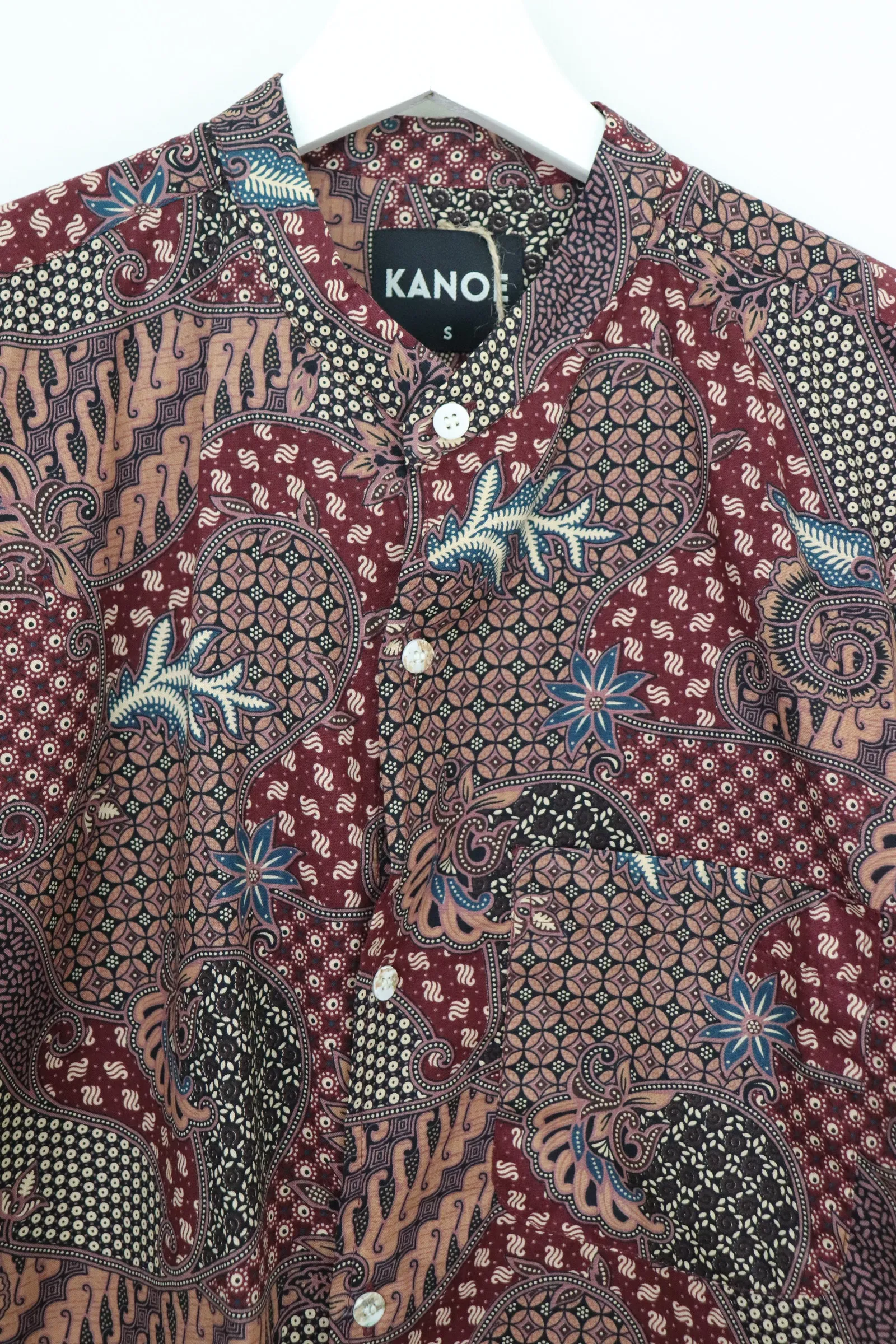 Men's Stand Collar Long Sleeve Shirt - Satria