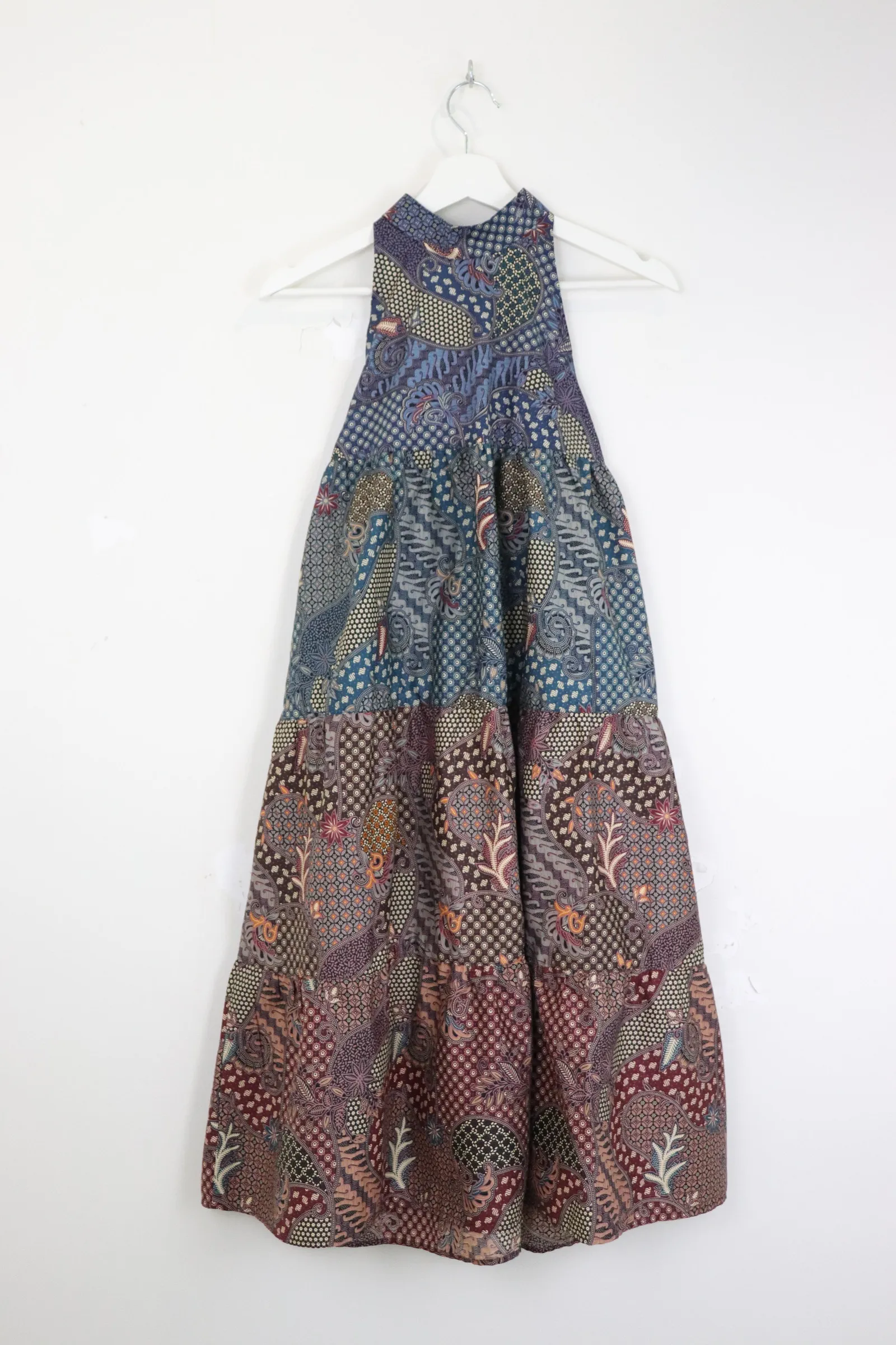 Batik Multi-Color Tier Dress - Jewel