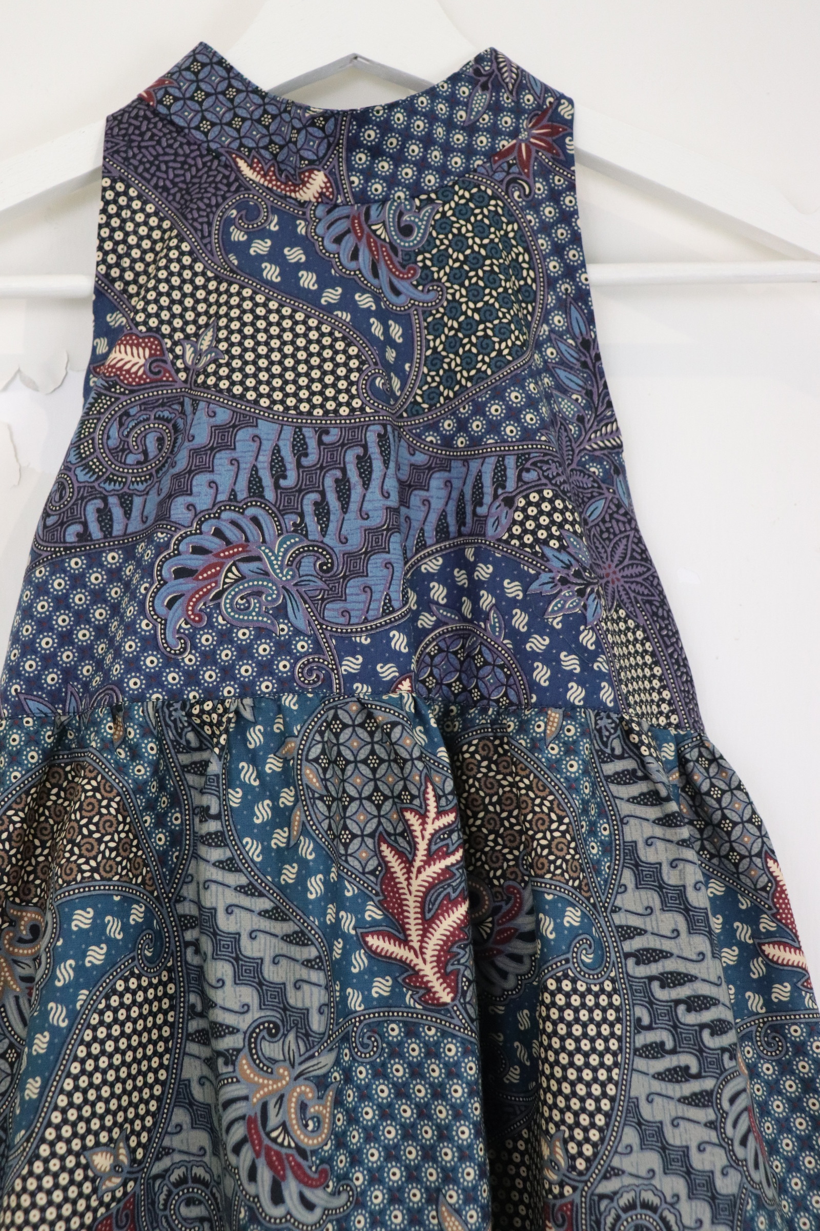 Batik Multi-Color Tier Dress - Jewel