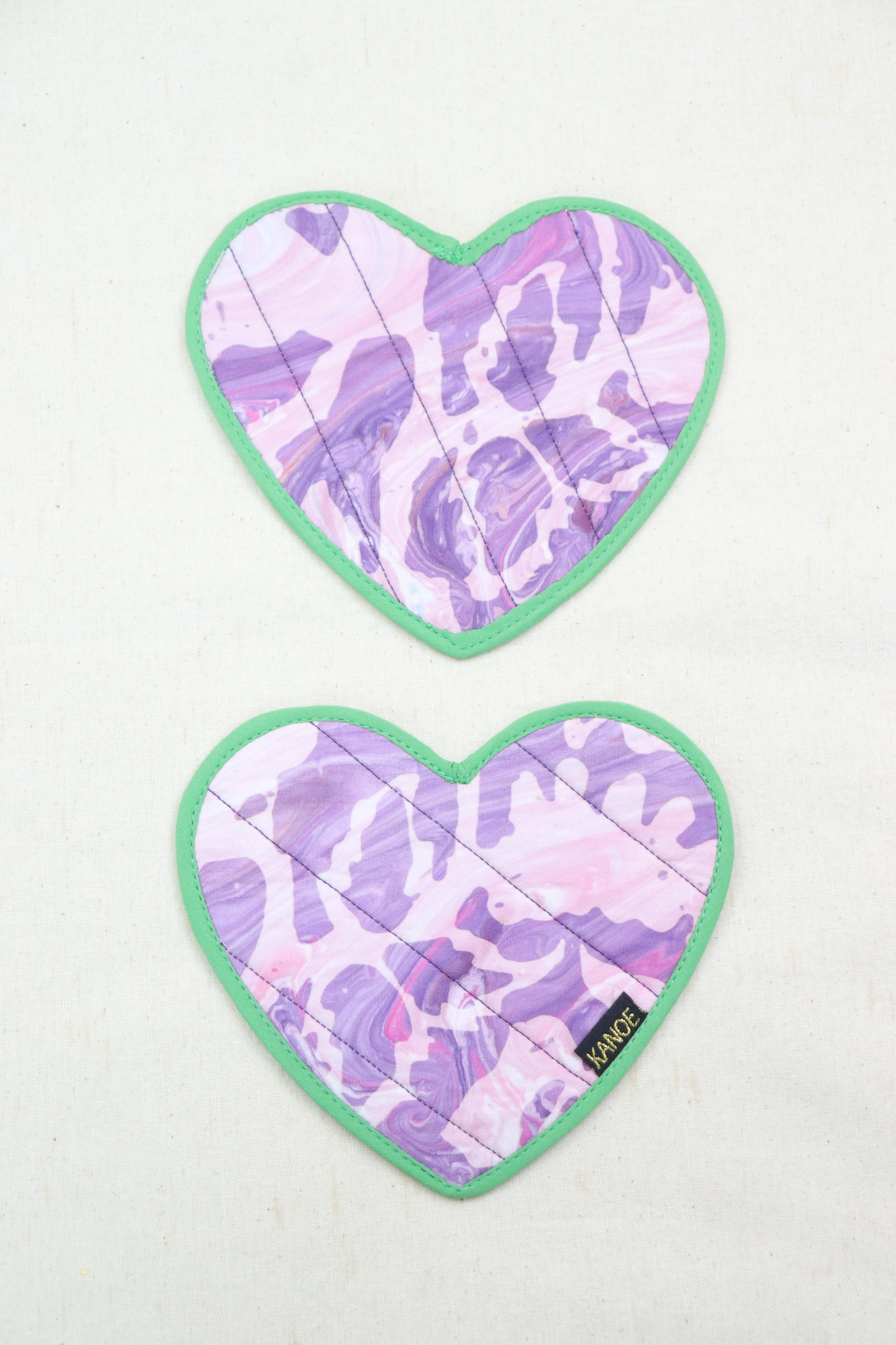 Batik Heart Coaster - Sugarheart ( Set of 2 )