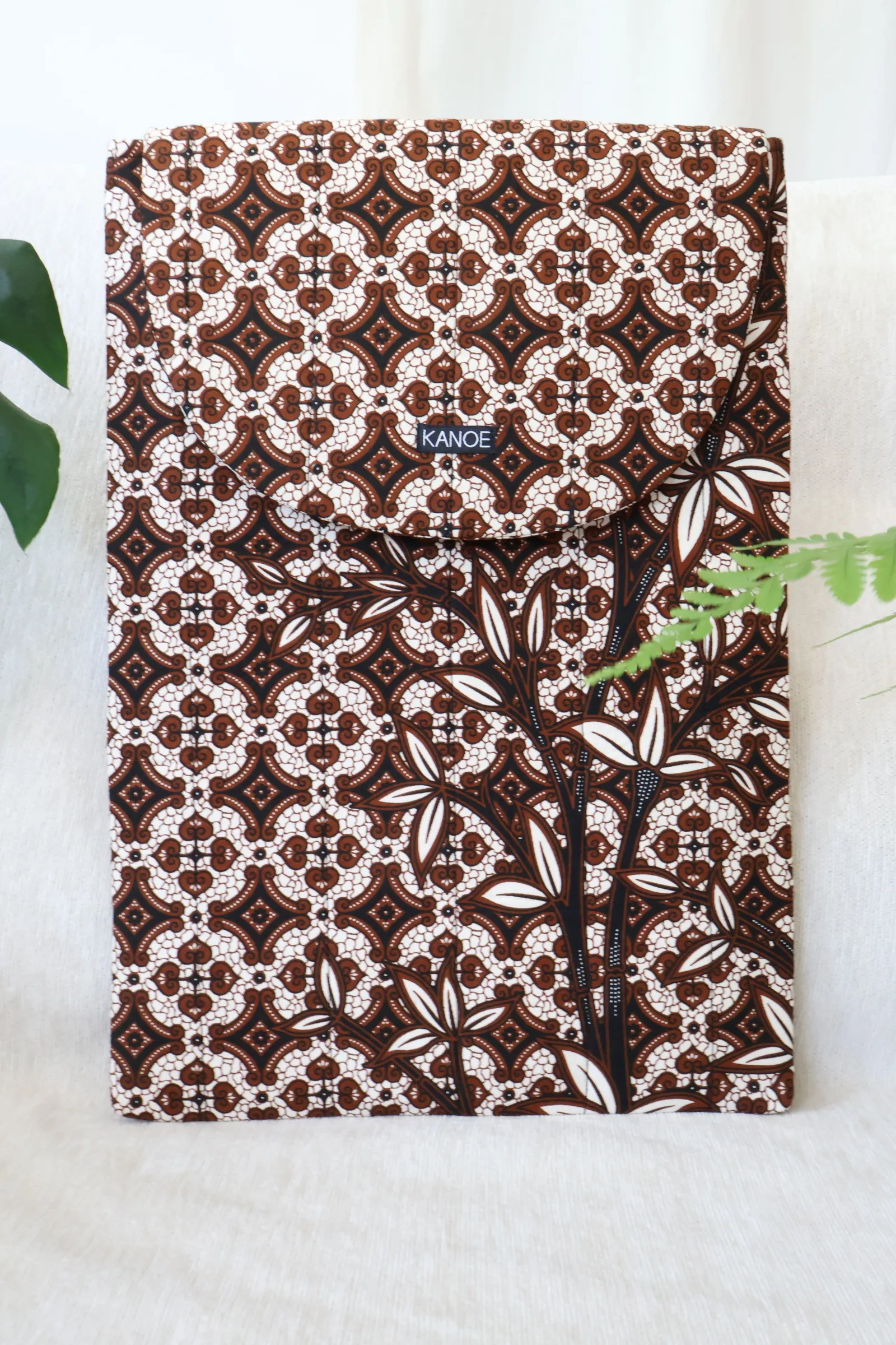 Batik Laptop Bag - Caramel Mocha