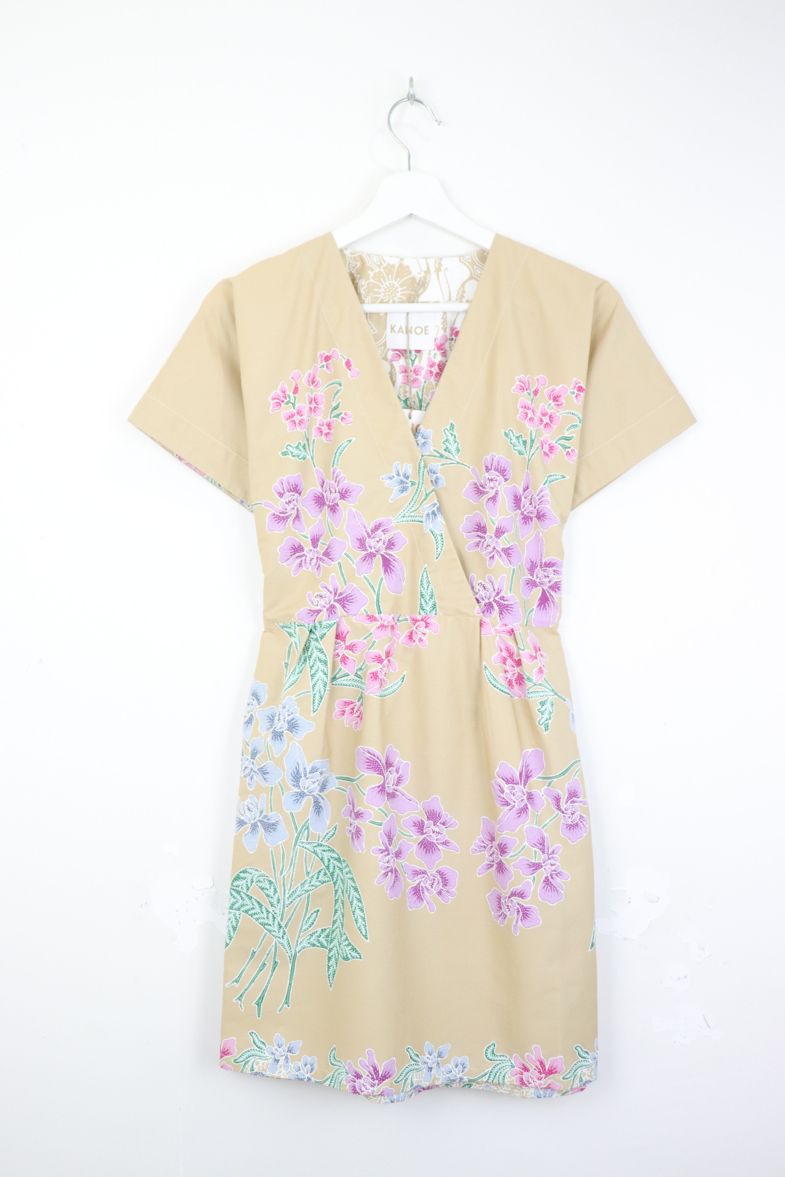 Kimono Wrap Dress [ Short ] - Caramel Macchiato
