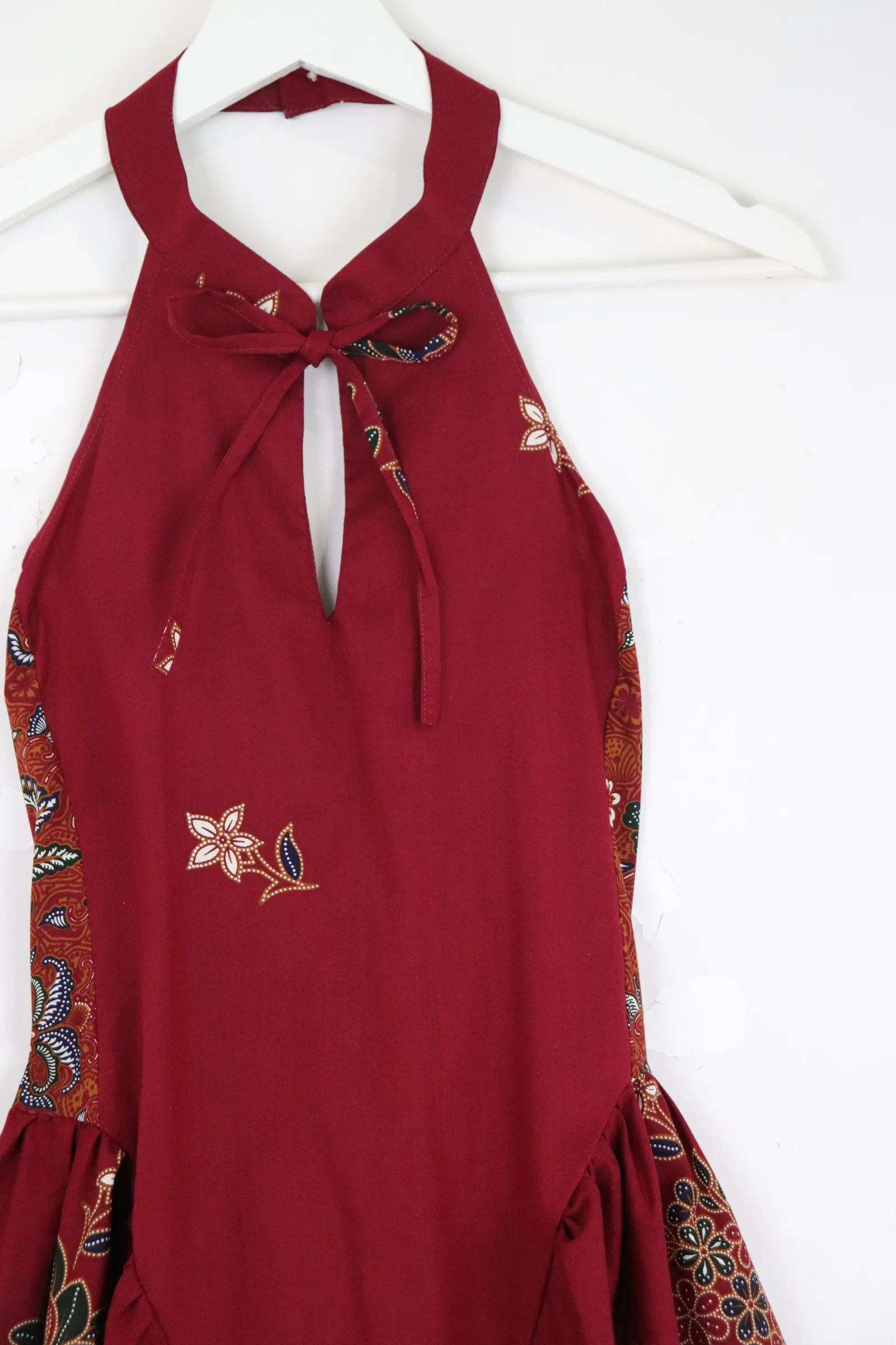 Qi Pao Halter Dress - Lucky Flame 