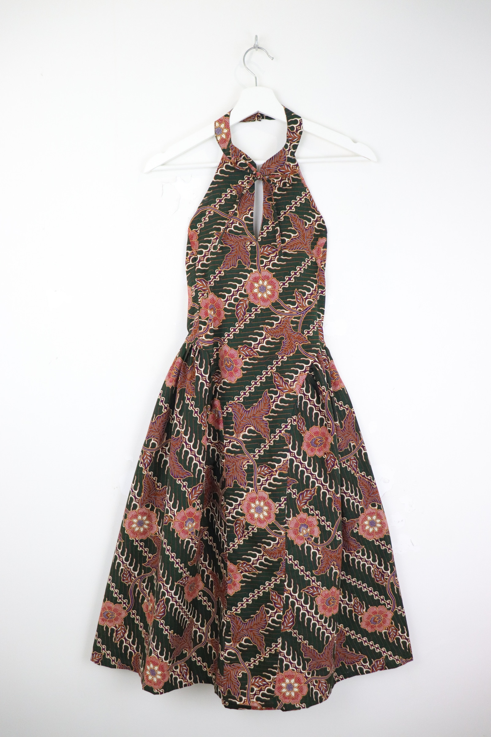Qi Pao Halter Dress - Lucky Clover [ M-L ]