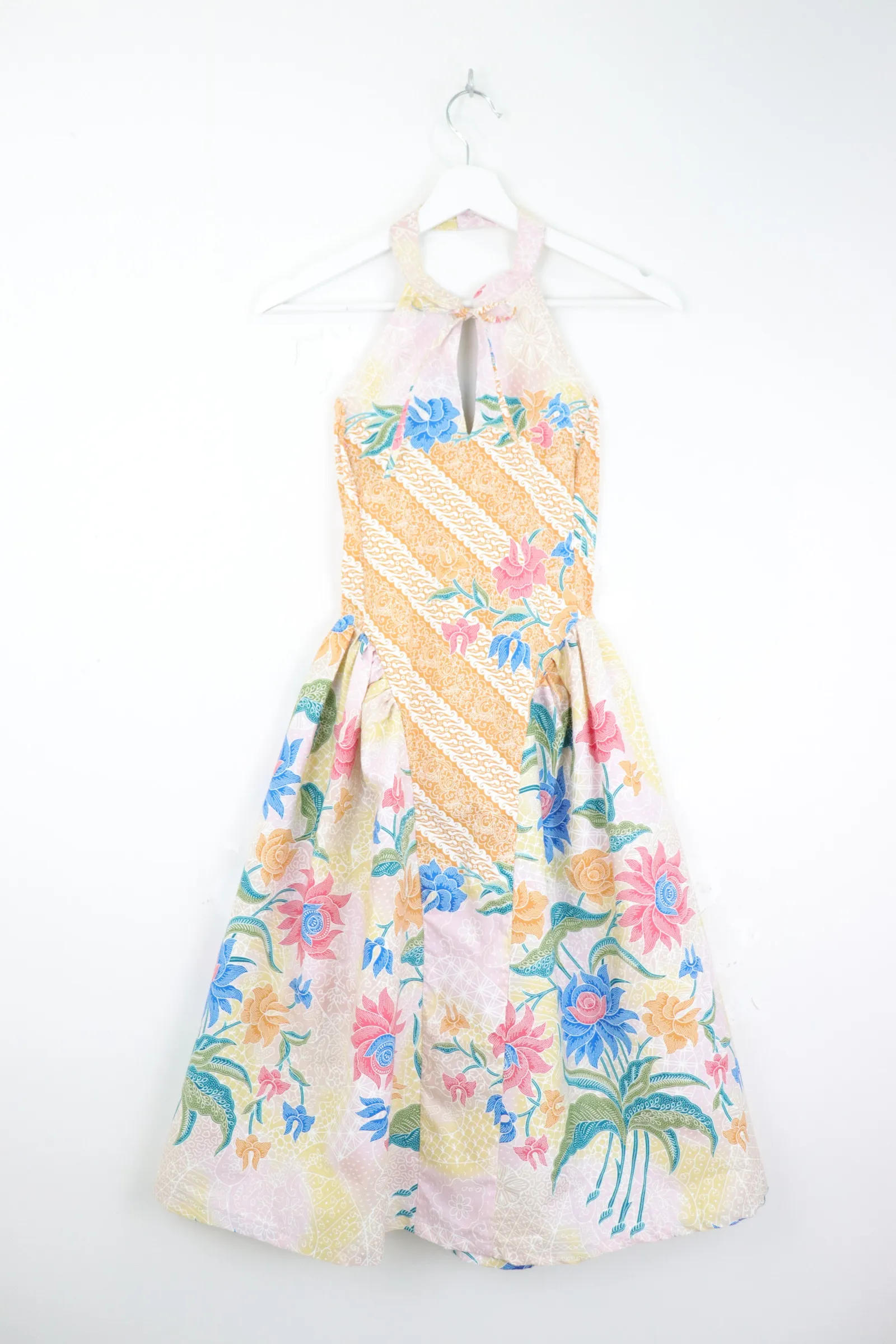 Qi Pao Halter Dress - Sunshine