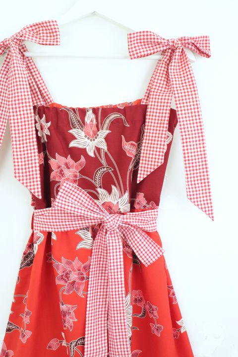 Be Present Gingham Dress5