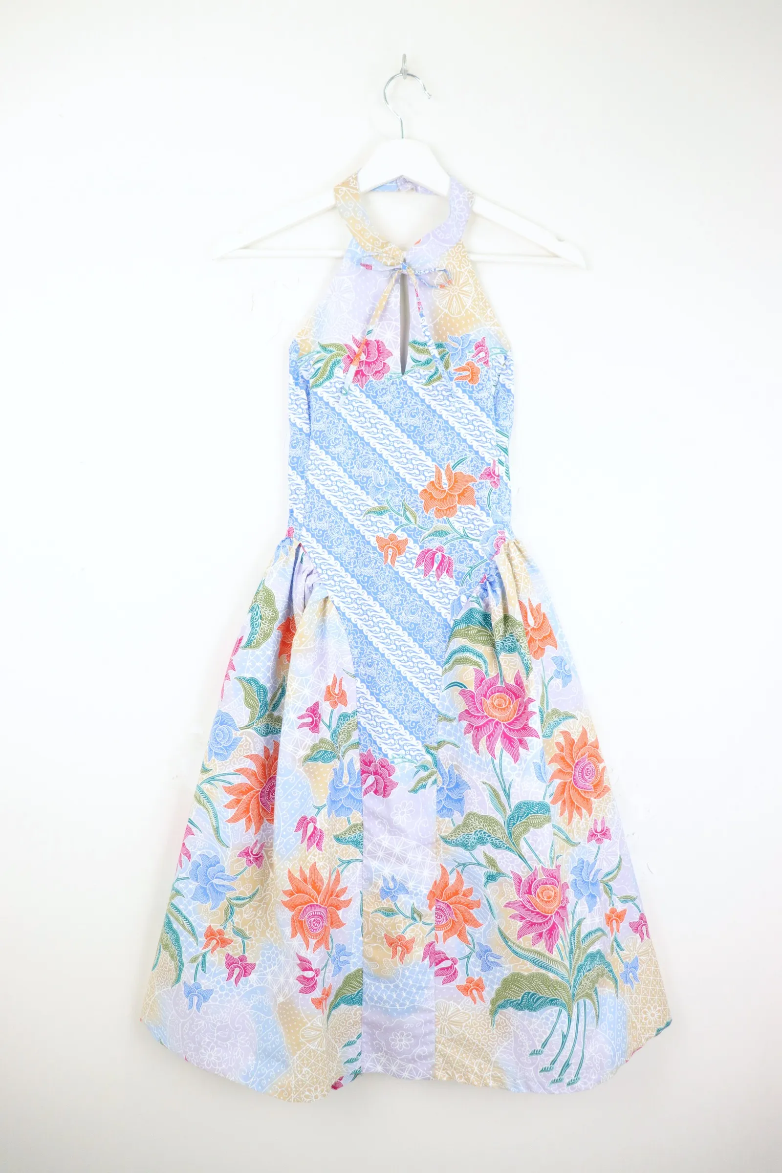 Qi Pao Halter Dress - Cotton Candy