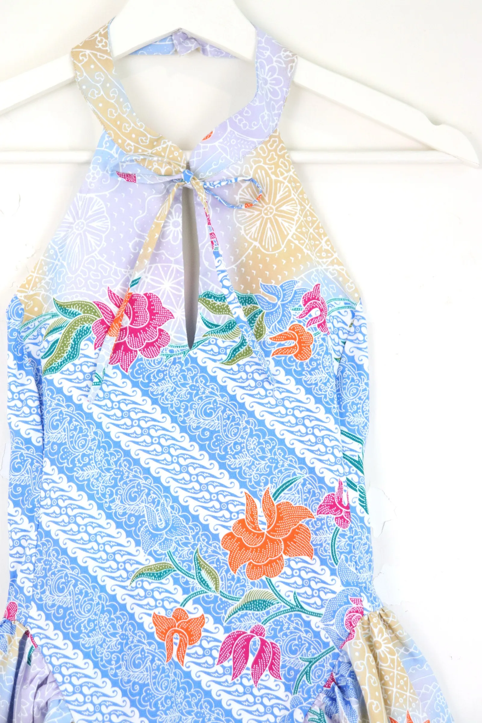 Qi Pao Halter Dress - Cotton Candy