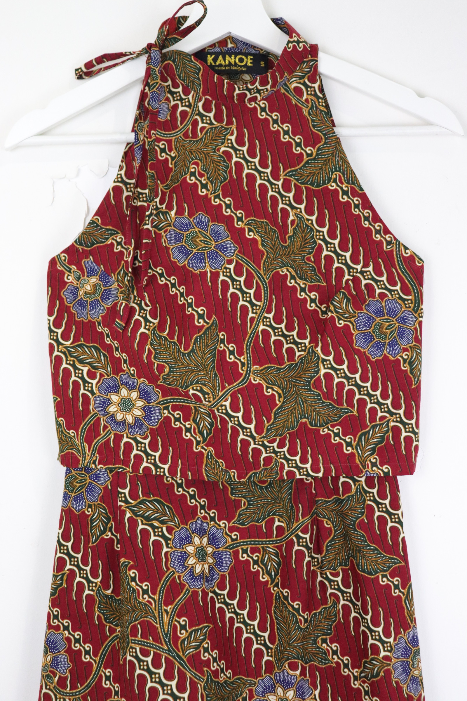 Side Tie Batik Set - Scarlet [ S ] 