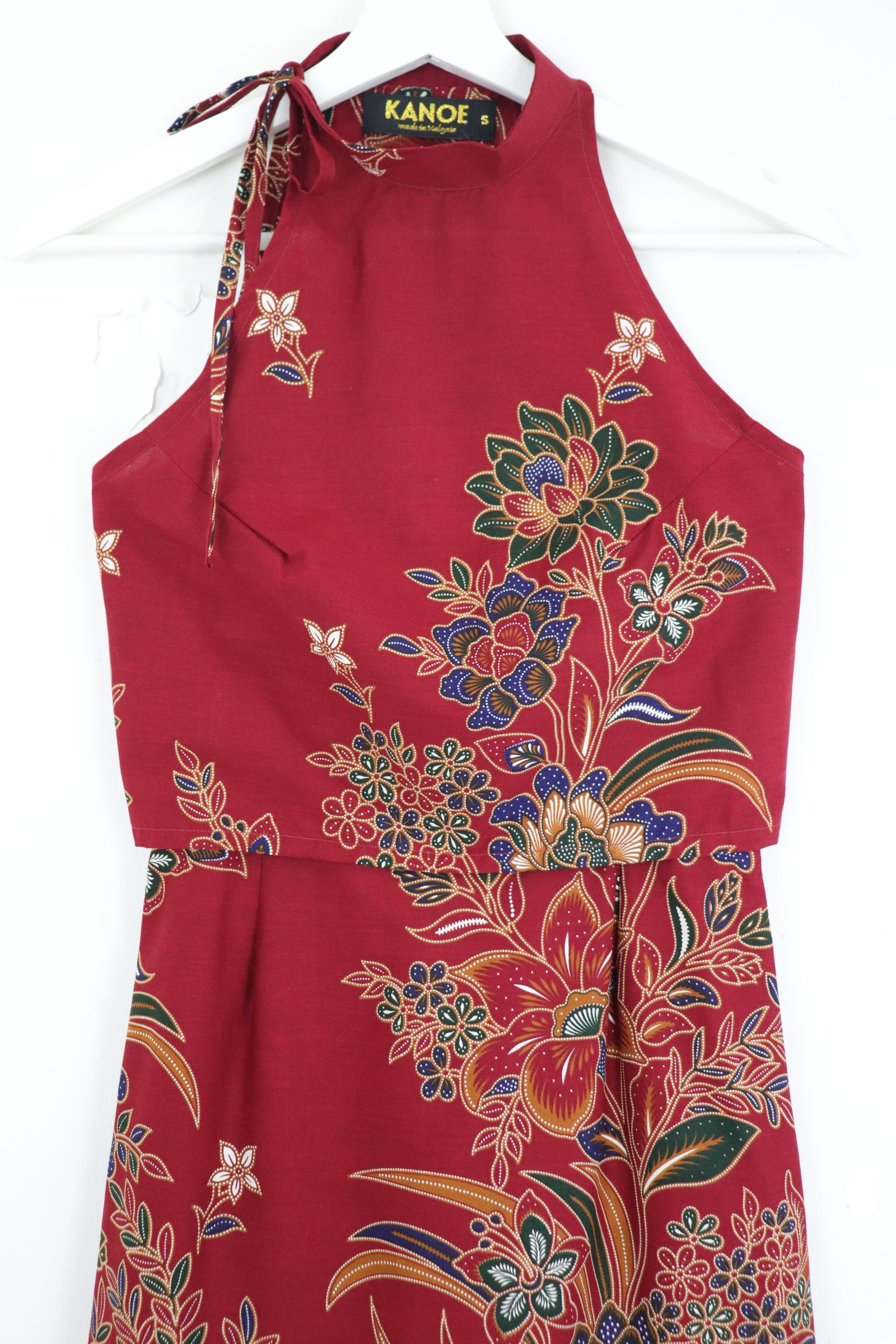 Side Tie Batik Set - Merloté 