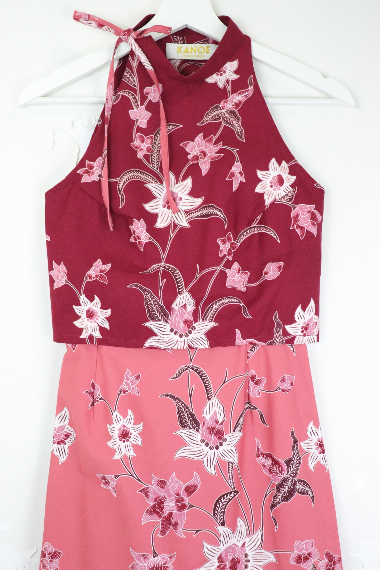 Side Tie Batik Set - Amaryllis
