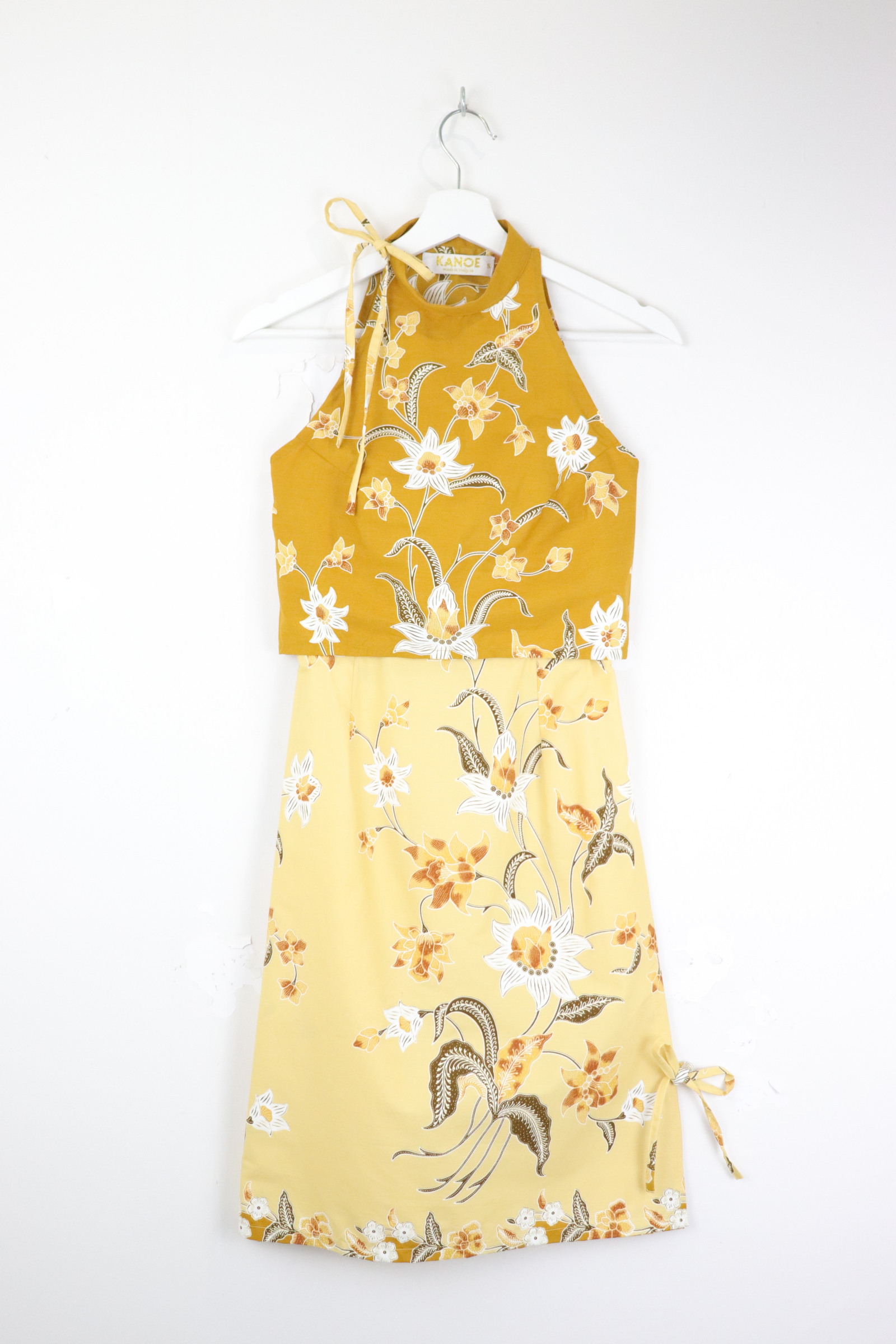 Side Tie Batik Set - Daisy