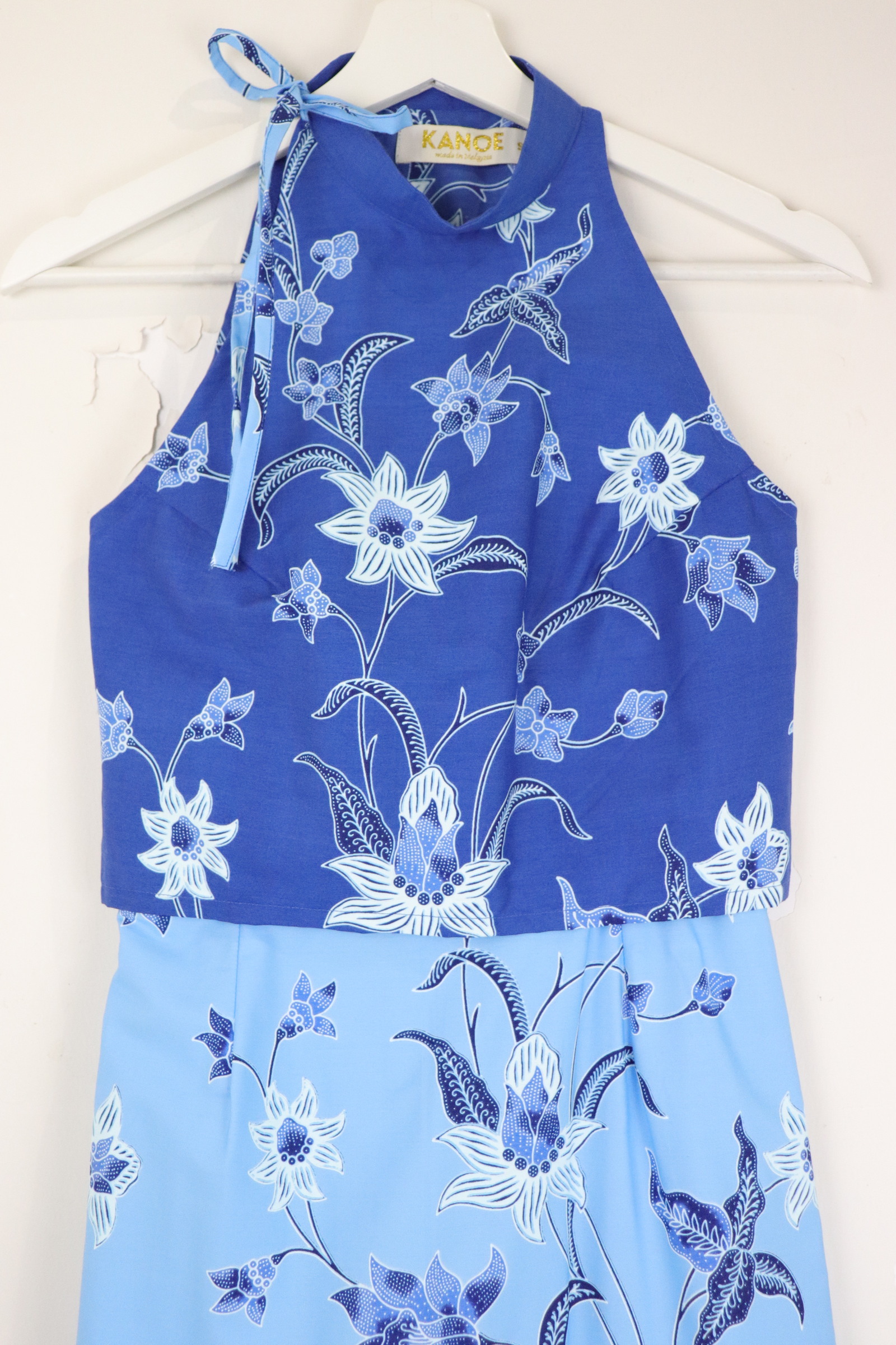 Side Tie Batik Set - Bluebell