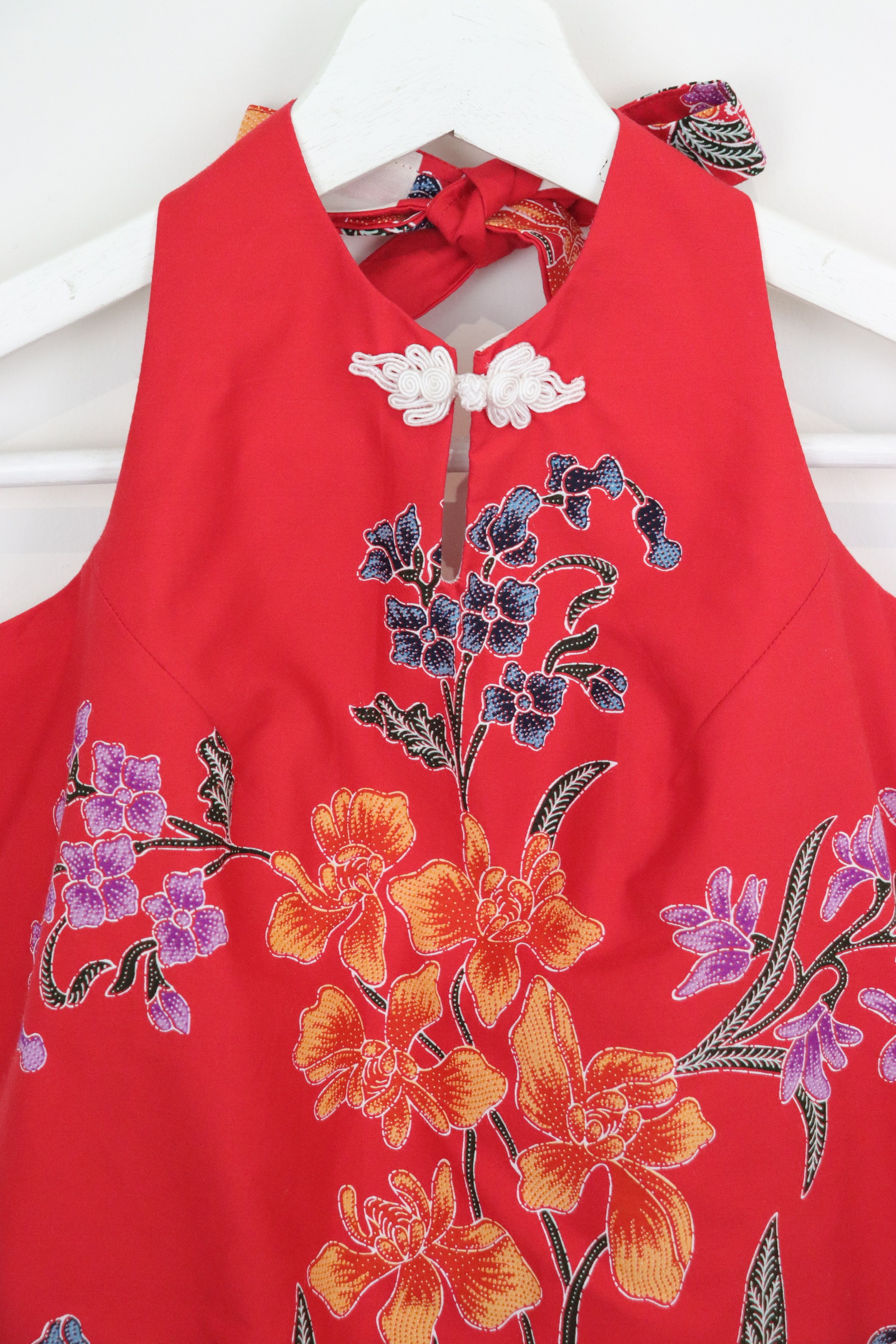 C.C. Halter Lace Batik Top - Firelia [ S ]