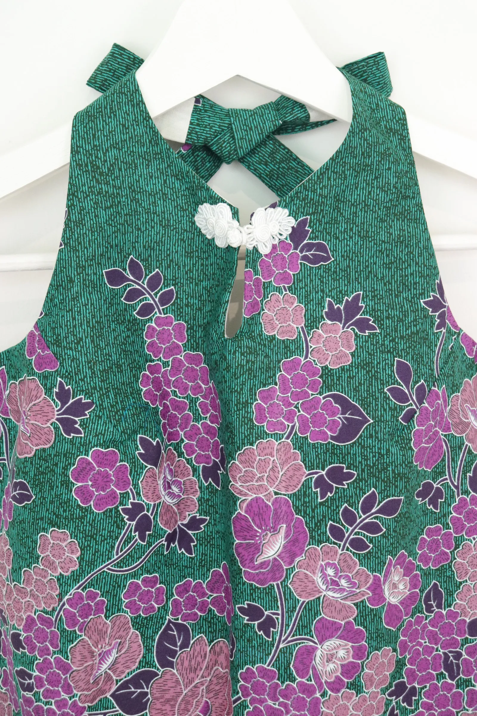 C.C. Halter Lace Batik Top - Olivette [ S ]