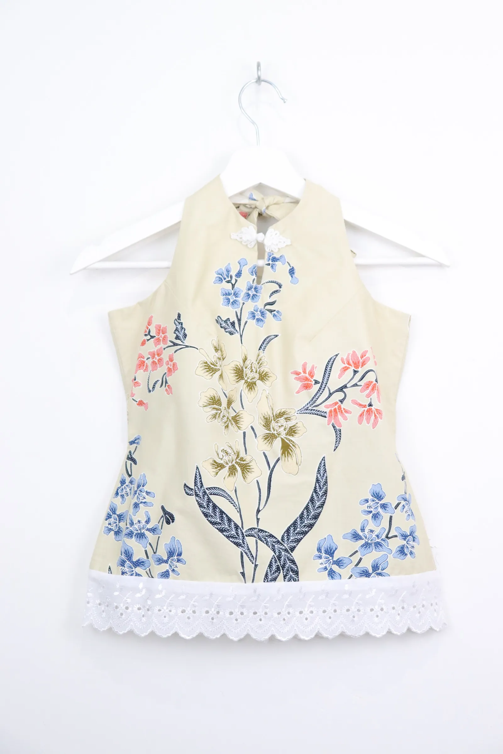C.C. Halter Lace Batik Top - Althea [ M ]