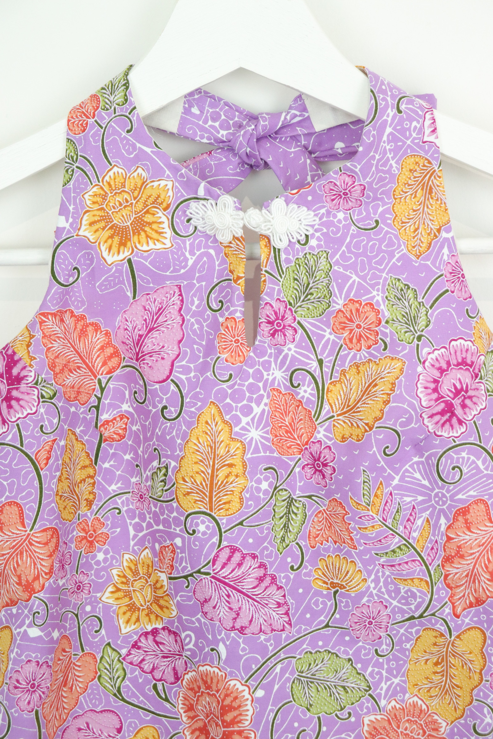 C.C. Halter Lace Batik Top - Periwinkle 