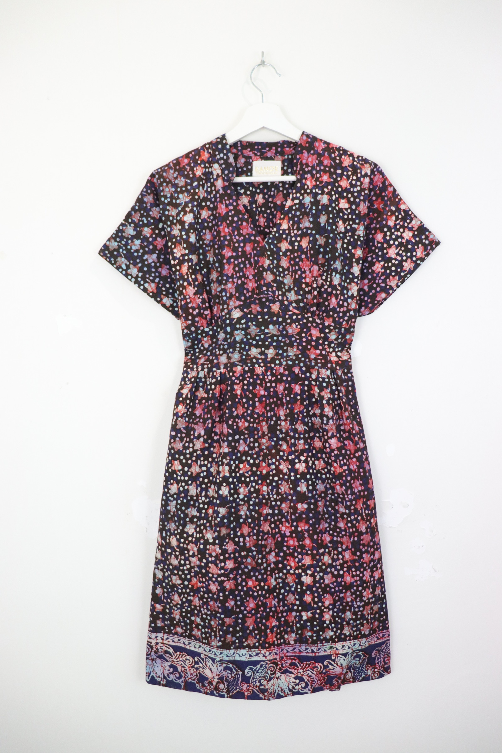 Kimono Wrap Dress 0.2 [ Handmade ] - Night Tulips [ S-M ] 