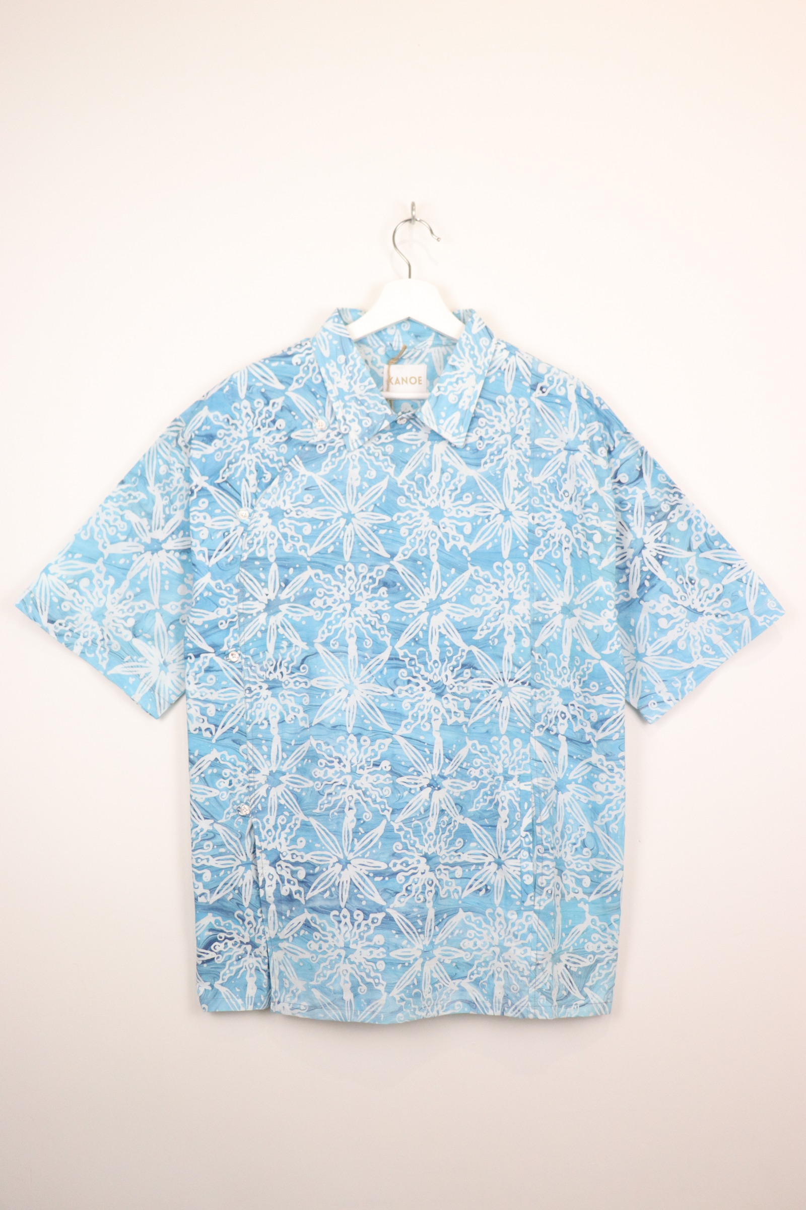 Modern Samfu Shirt - Bluefin [ Handmade Batik ] [ L-XL ]