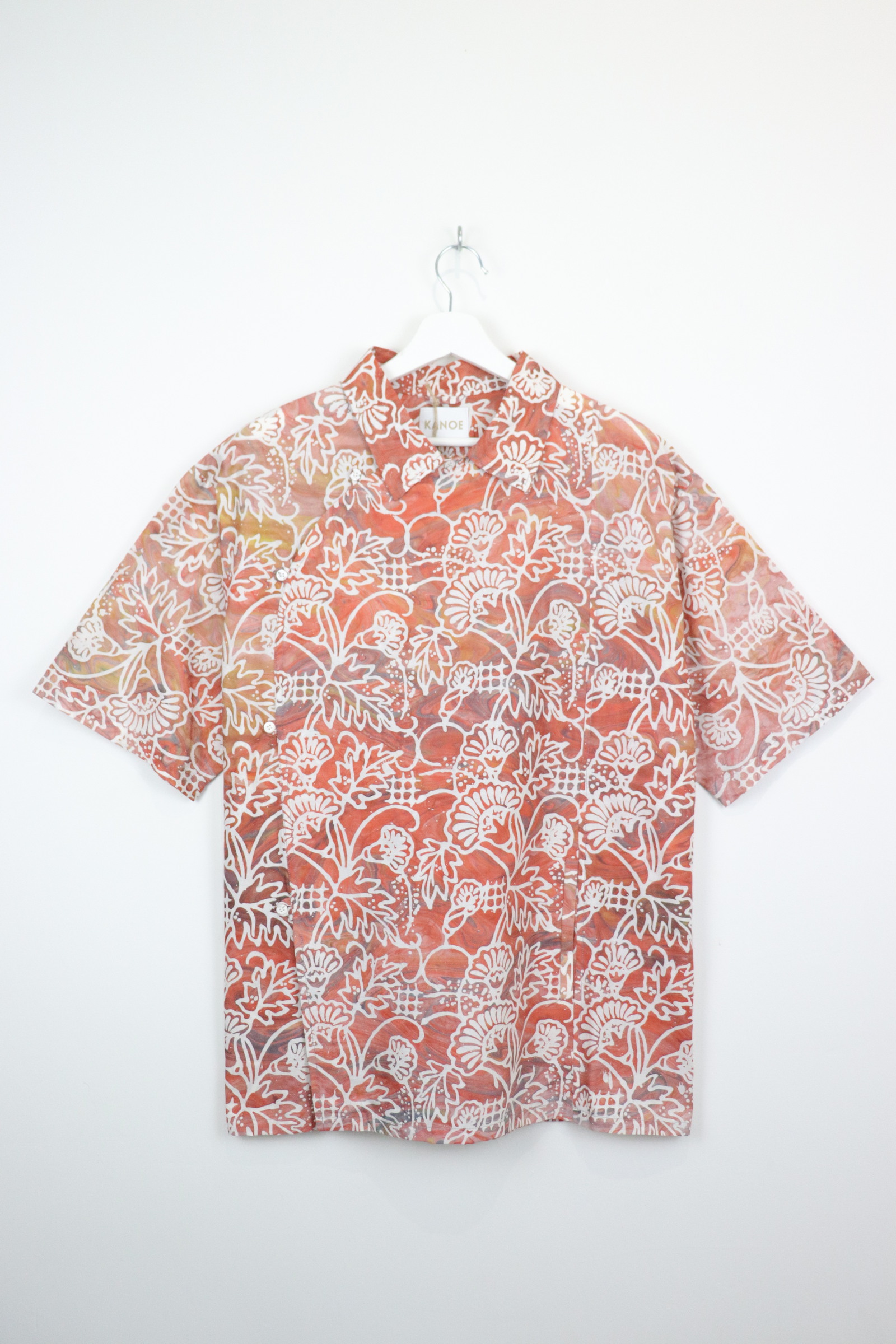 Modern Samfu Shirt - Inferno [ Handmade Batik ] [ L-XL ]