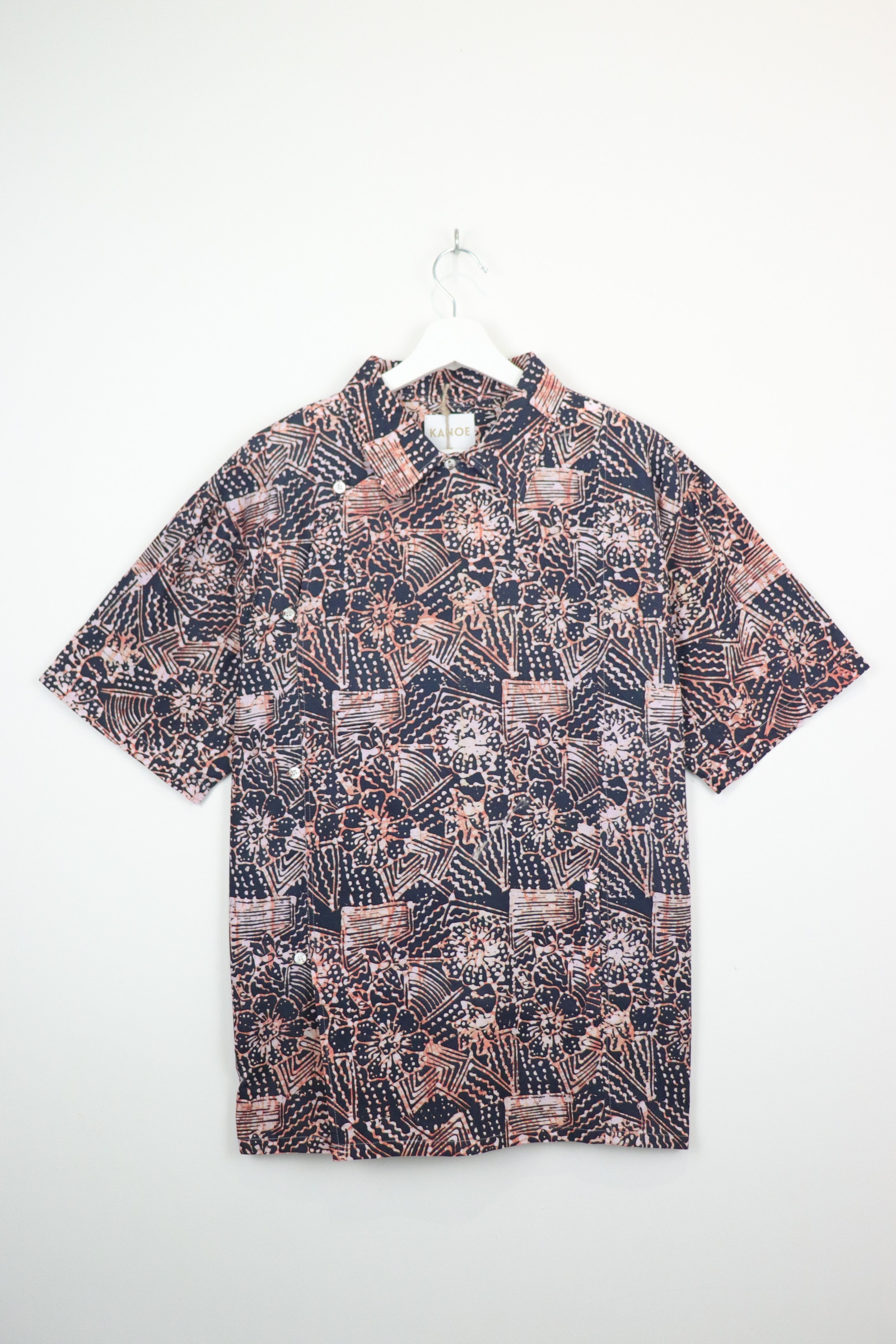 Modern Samfu Shirt - Abundance Dawn  [ Handmade Batik ] [ S-M ]