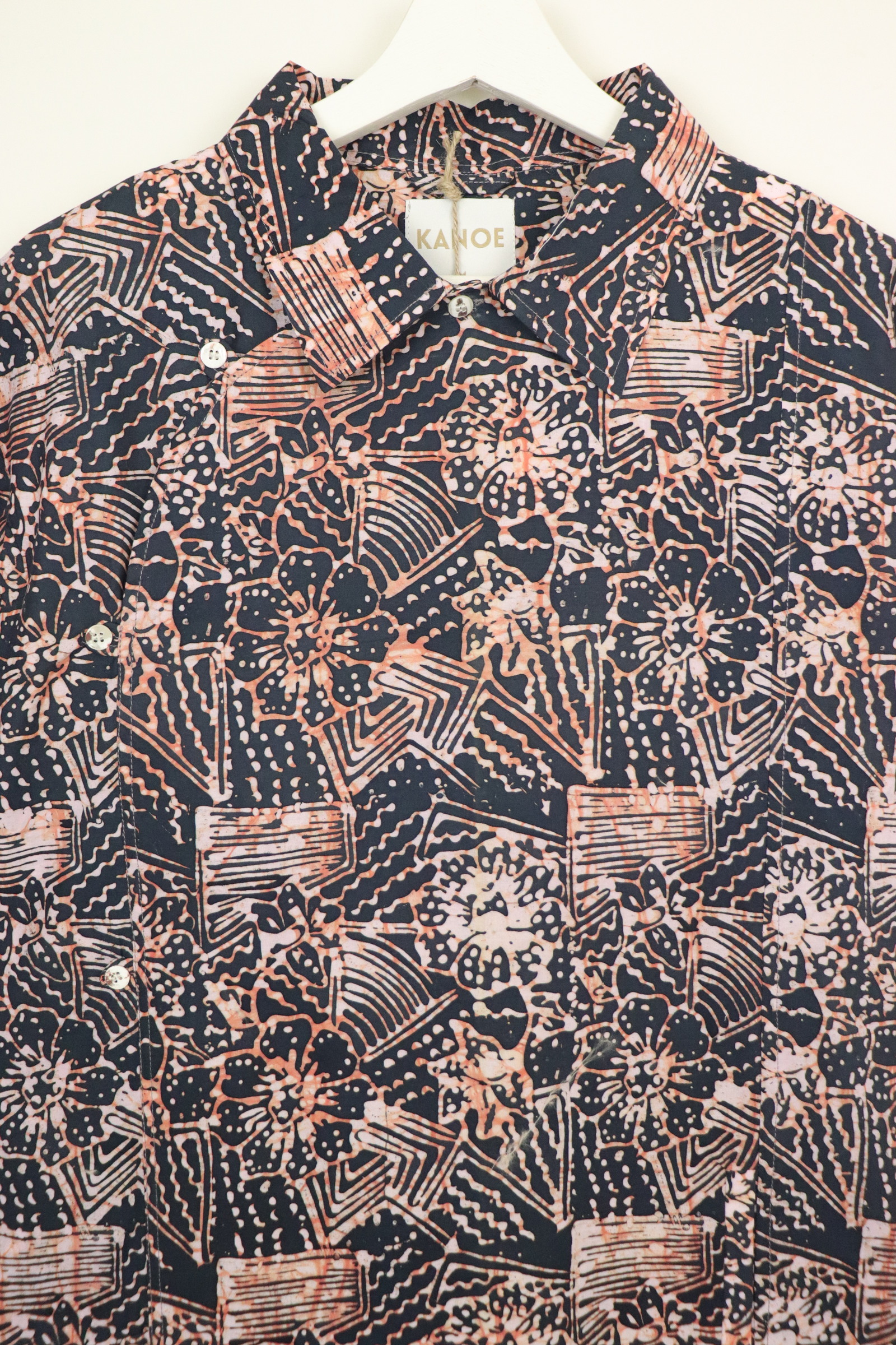 Modern Samfu Shirt - Abundance Dawn  [ Handmade Batik ] [ S-M ]